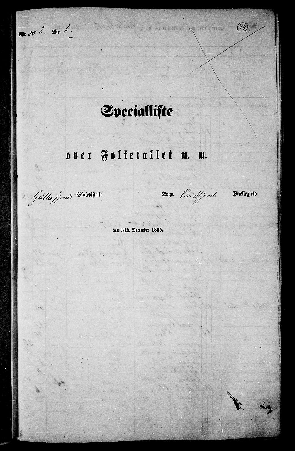 RA, Folketelling 1865 for 1911P Kvæfjord prestegjeld, 1865, s. 40