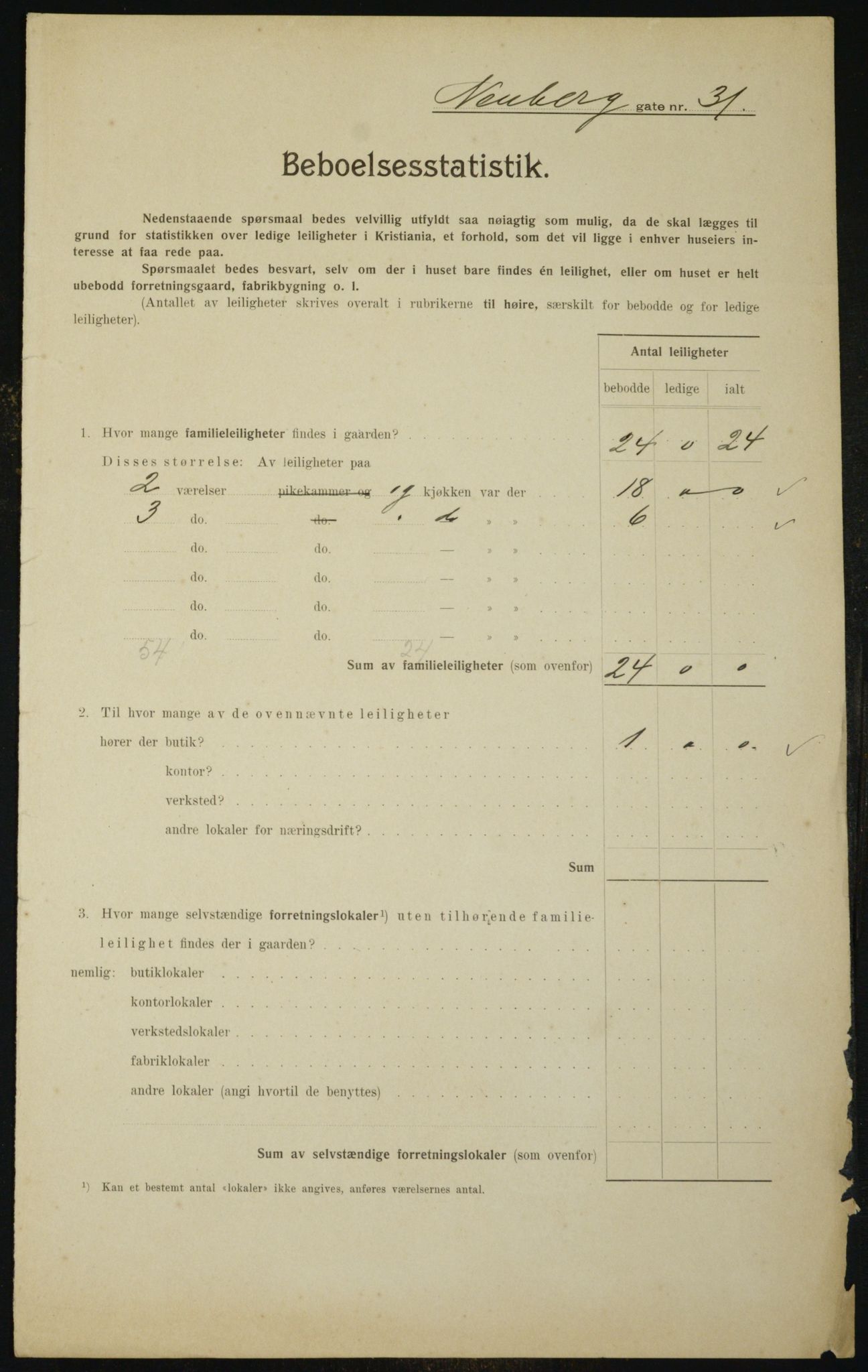 OBA, Kommunal folketelling 1.2.1910 for Kristiania, 1910, s. 67758