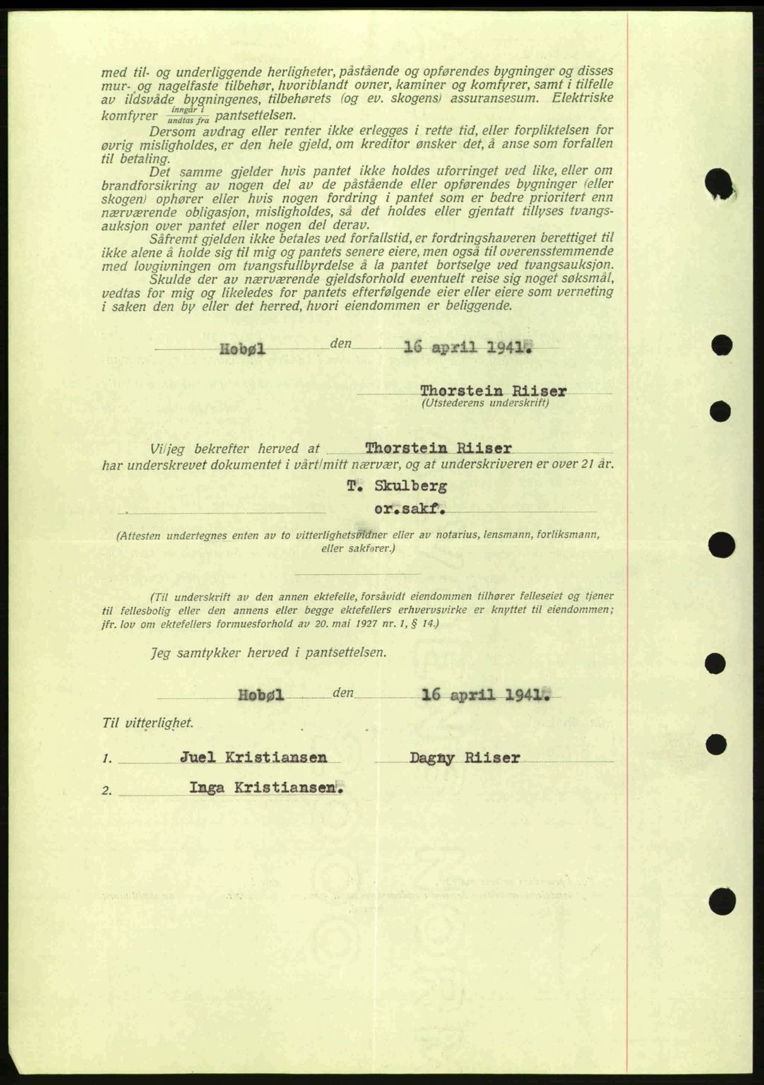 Moss sorenskriveri, SAO/A-10168: Pantebok nr. B10, 1940-1941, Dagboknr: 730/1941