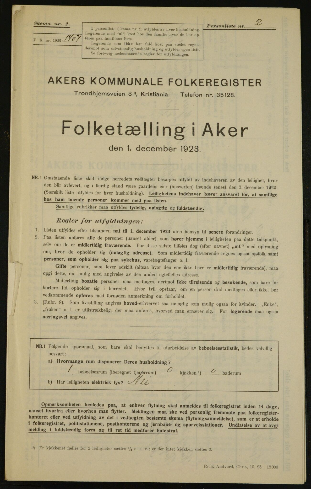 , Kommunal folketelling 1.12.1923 for Aker, 1923, s. 31254