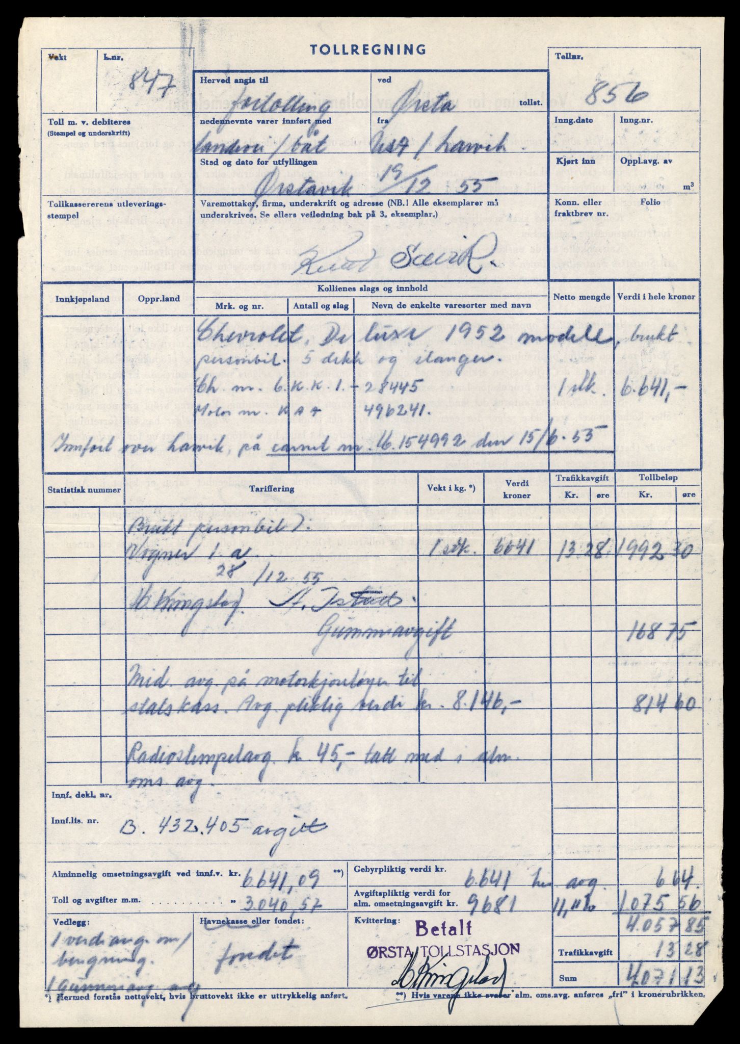 Møre og Romsdal vegkontor - Ålesund trafikkstasjon, AV/SAT-A-4099/F/Fe/L0042: Registreringskort for kjøretøy T 13906 - T 14079, 1927-1998, s. 2163