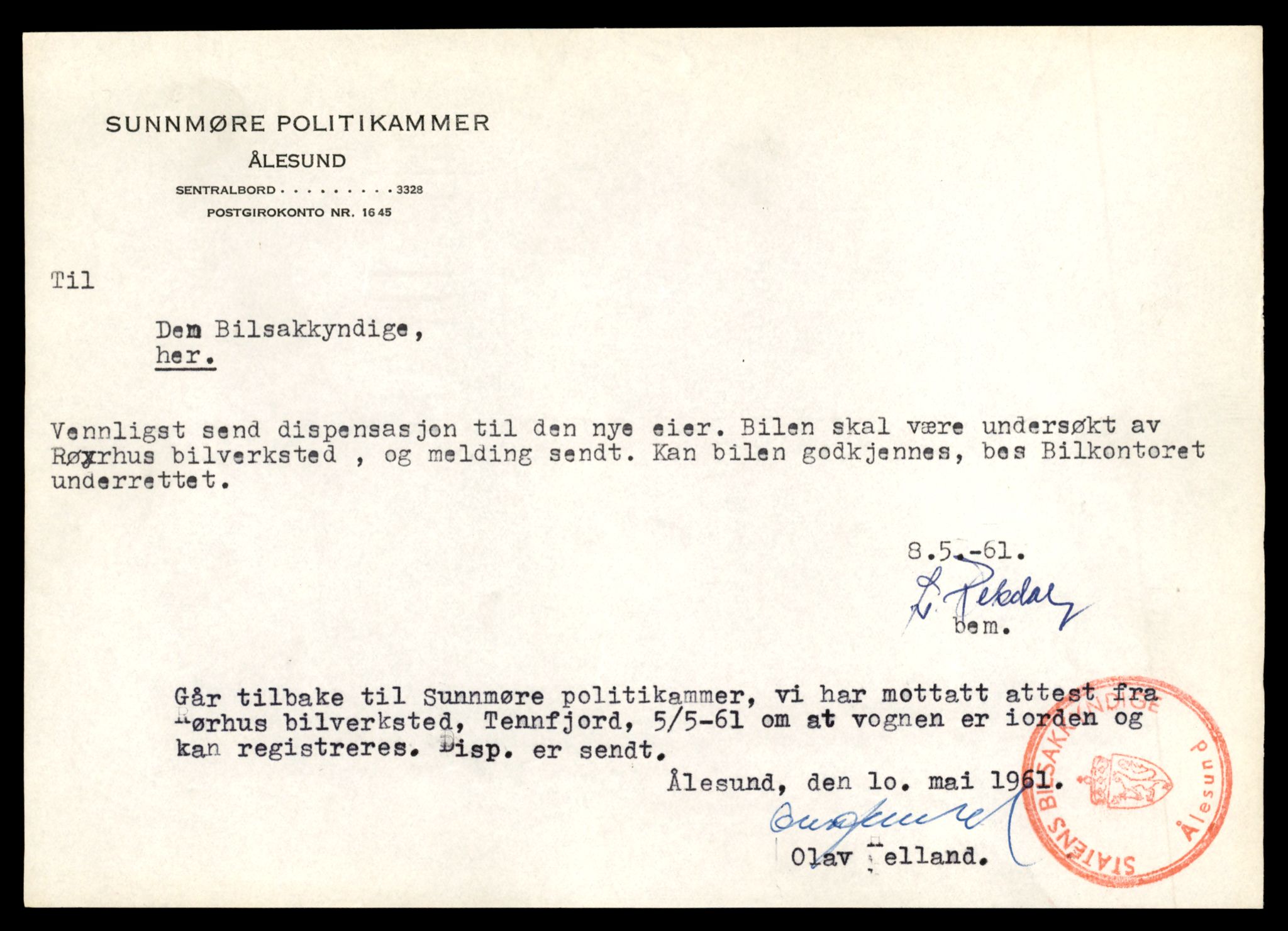 Møre og Romsdal vegkontor - Ålesund trafikkstasjon, AV/SAT-A-4099/F/Fe/L0036: Registreringskort for kjøretøy T 12831 - T 13030, 1927-1998, s. 279