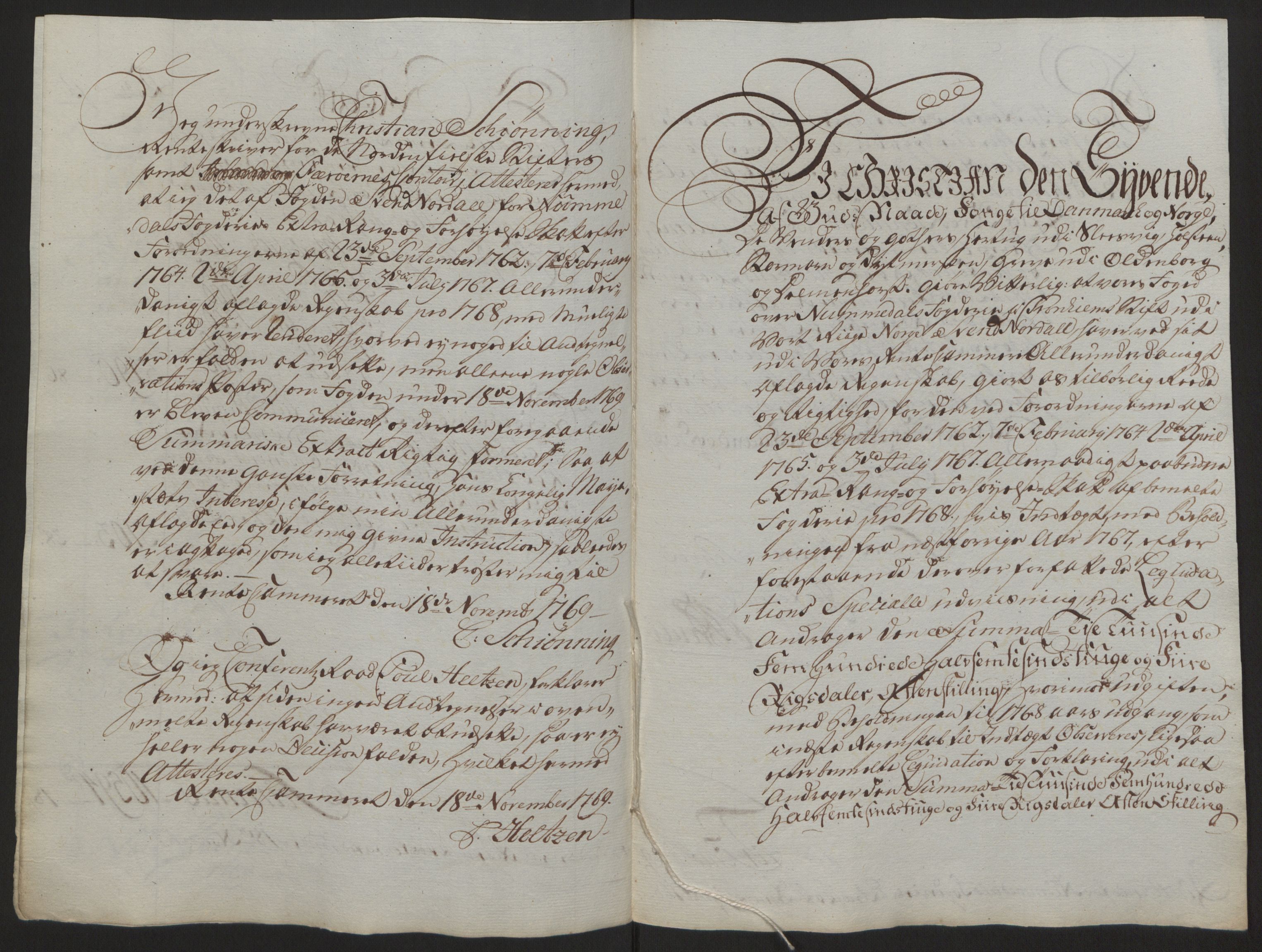 Rentekammeret inntil 1814, Reviderte regnskaper, Fogderegnskap, RA/EA-4092/R64/L4502: Ekstraskatten Namdal, 1762-1772, s. 262