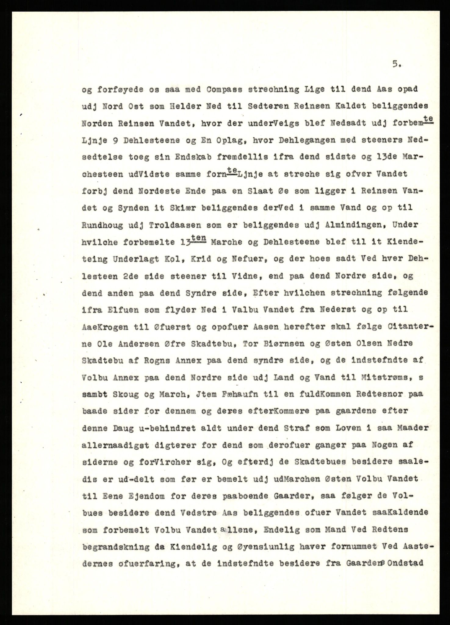 Avskriftssamlingen ved Statsarkivet i Hamar, AV/SAH-AVSKRIFT-001/H/Hg/Hgb/L0003: Avskrifter fra tingbøker for Hadeland, Land og Valdres, 1727-1744, s. 5