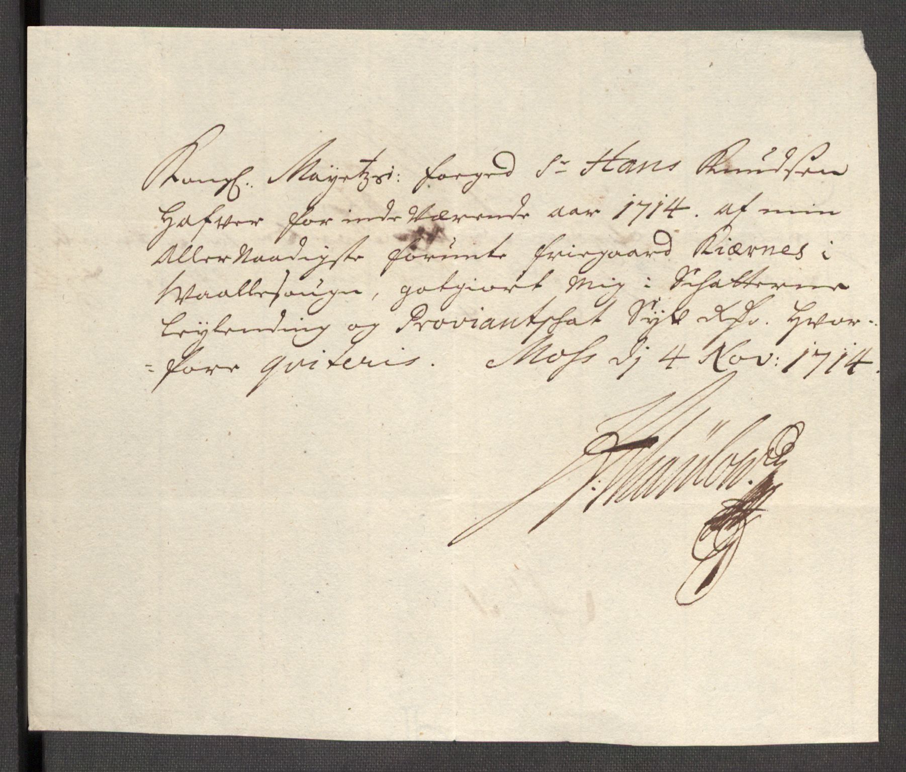 Rentekammeret inntil 1814, Reviderte regnskaper, Fogderegnskap, AV/RA-EA-4092/R04/L0138: Fogderegnskap Moss, Onsøy, Tune, Veme og Åbygge, 1713-1714, s. 498