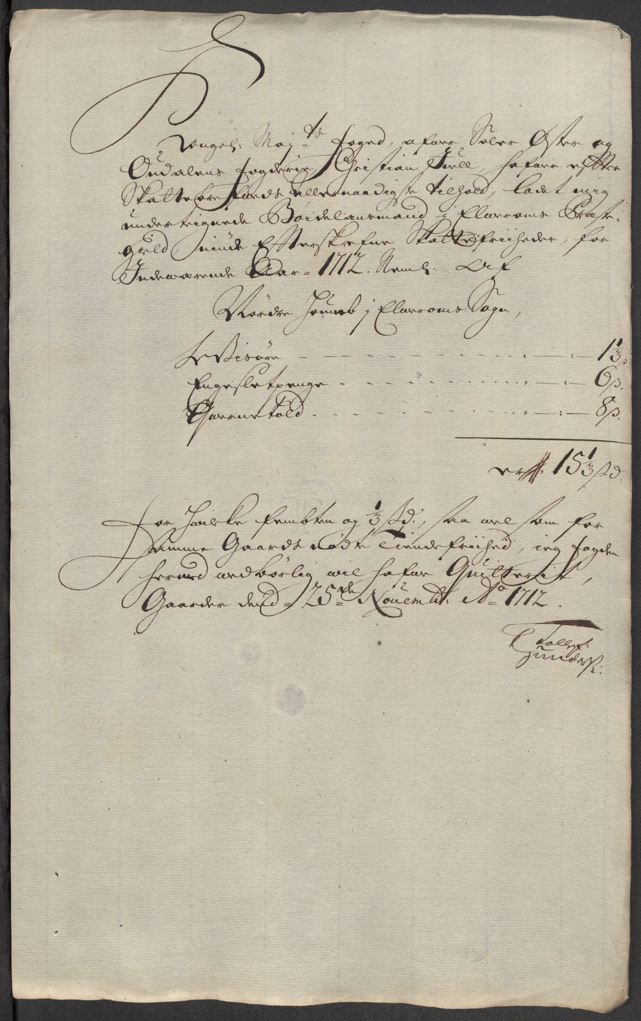 Rentekammeret inntil 1814, Reviderte regnskaper, Fogderegnskap, AV/RA-EA-4092/R13/L0849: Fogderegnskap Solør, Odal og Østerdal, 1712, s. 373