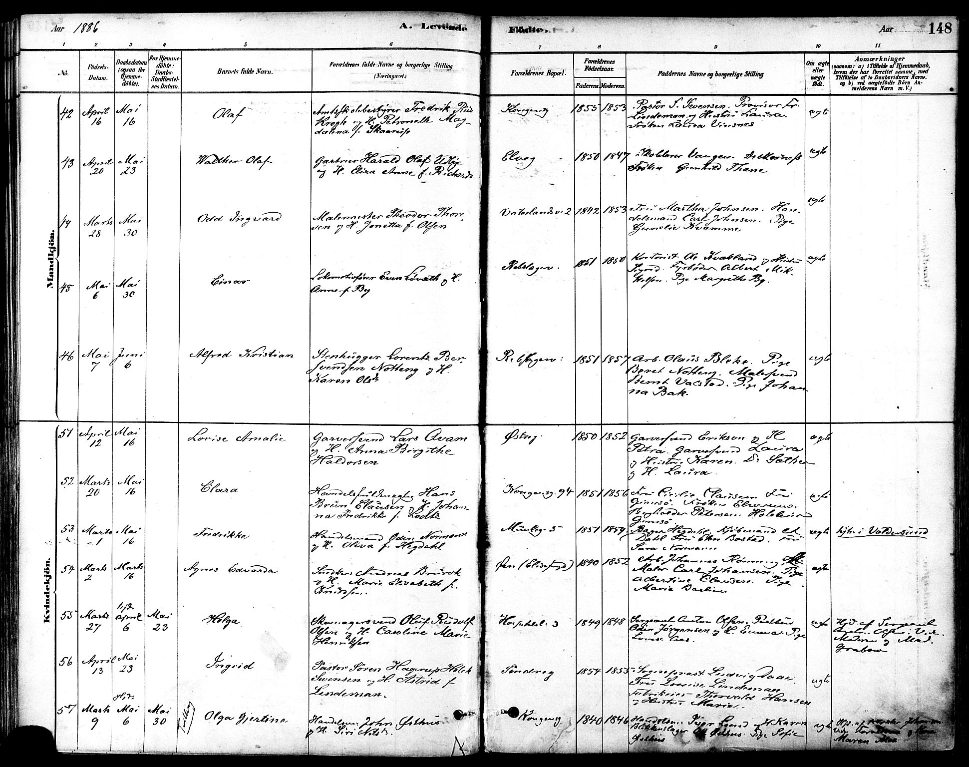 Ministerialprotokoller, klokkerbøker og fødselsregistre - Sør-Trøndelag, SAT/A-1456/601/L0057: Ministerialbok nr. 601A25, 1877-1891, s. 148