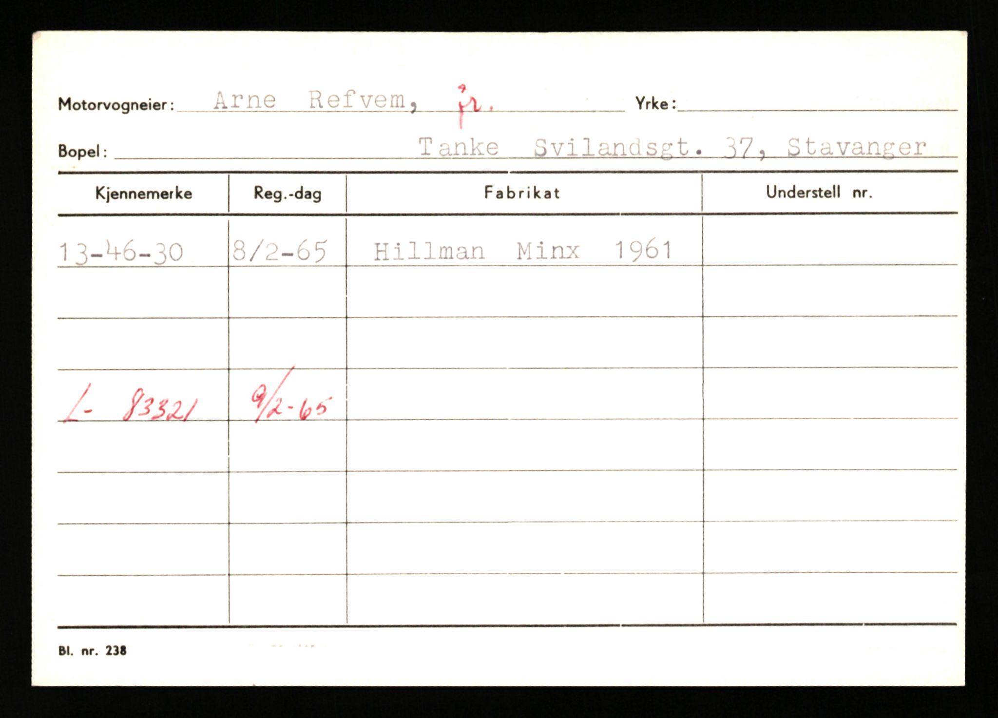 Stavanger trafikkstasjon, AV/SAST-A-101942/0/G/L0010: Registreringsnummer: 130000 - 239953, 1930-1971, s. 137