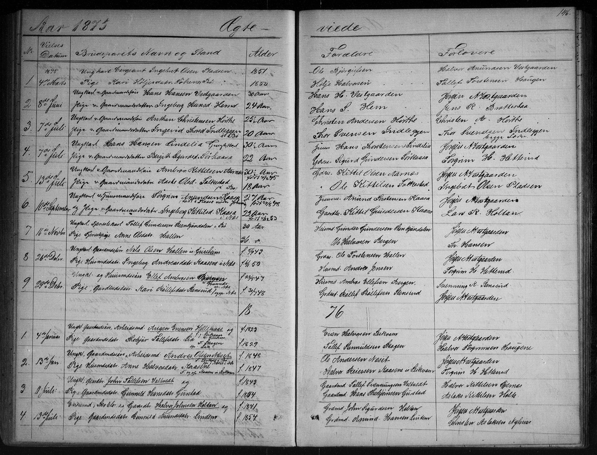 Sauherad kirkebøker, AV/SAKO-A-298/G/Gb/L0002: Klokkerbok nr. II 2, 1866-1897, s. 146