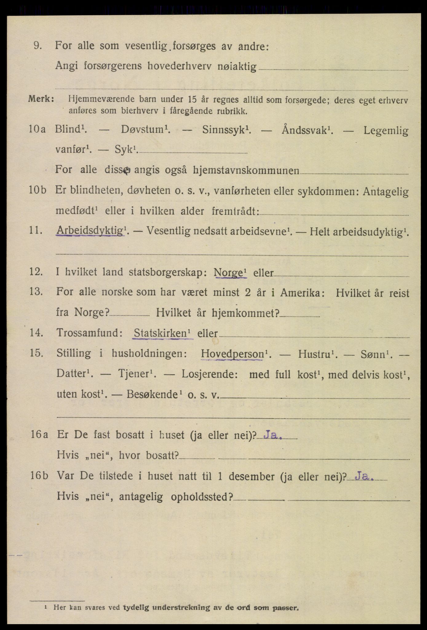 SAT, Folketelling 1920 for 1703 Namsos ladested, 1920, s. 2036