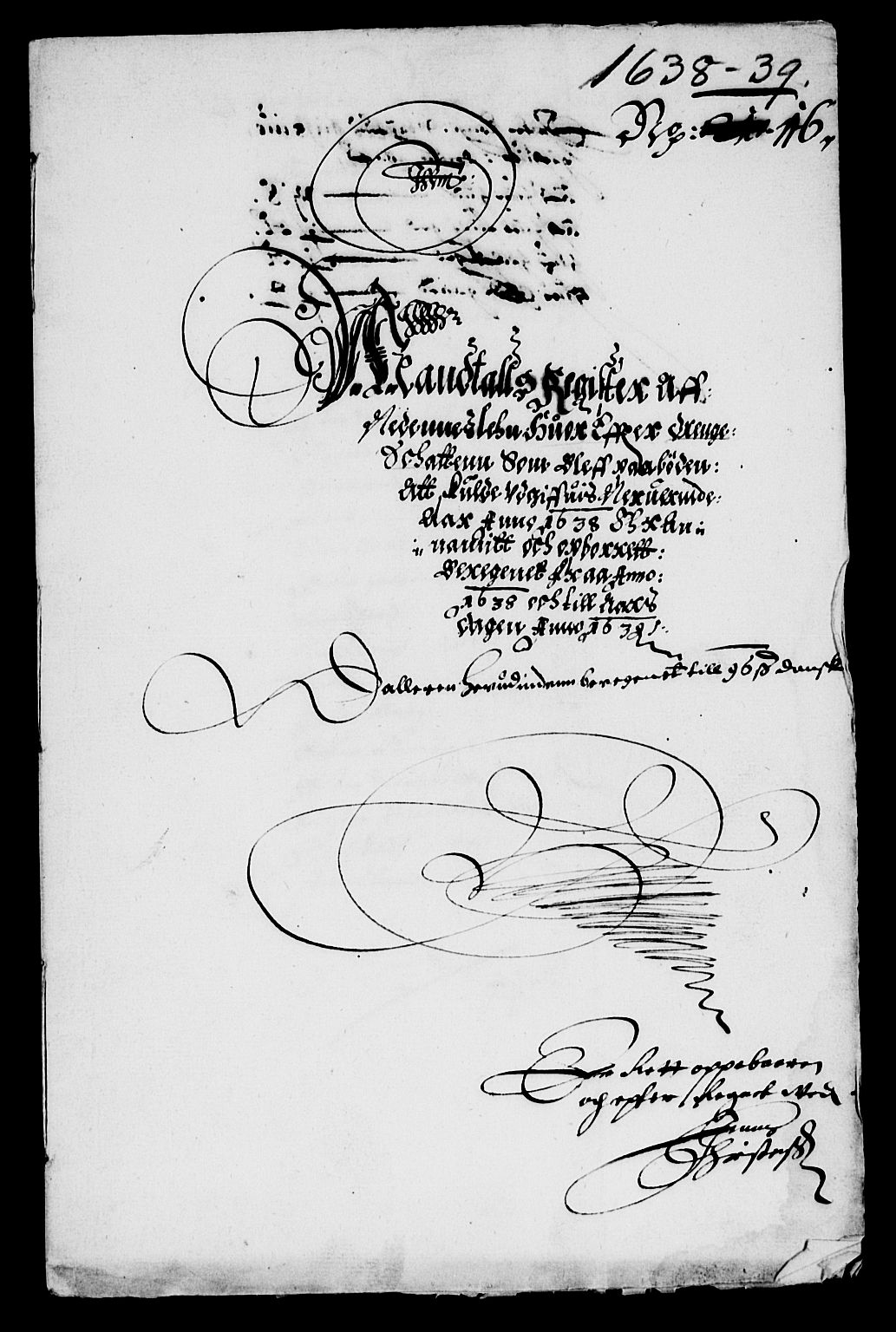 Rentekammeret inntil 1814, Reviderte regnskaper, Lensregnskaper, RA/EA-5023/R/Rb/Rbq/L0028: Nedenes len. Mandals len. Råbyggelag., 1638-1640