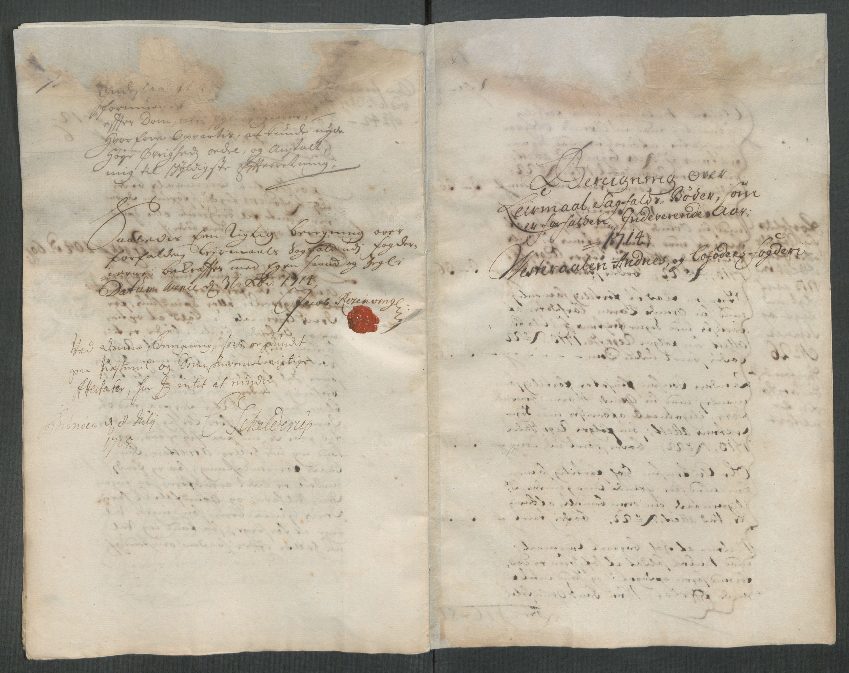 Rentekammeret inntil 1814, Reviderte regnskaper, Fogderegnskap, AV/RA-EA-4092/R67/L4680: Fogderegnskap Vesterålen, Andenes og Lofoten, 1714, s. 214