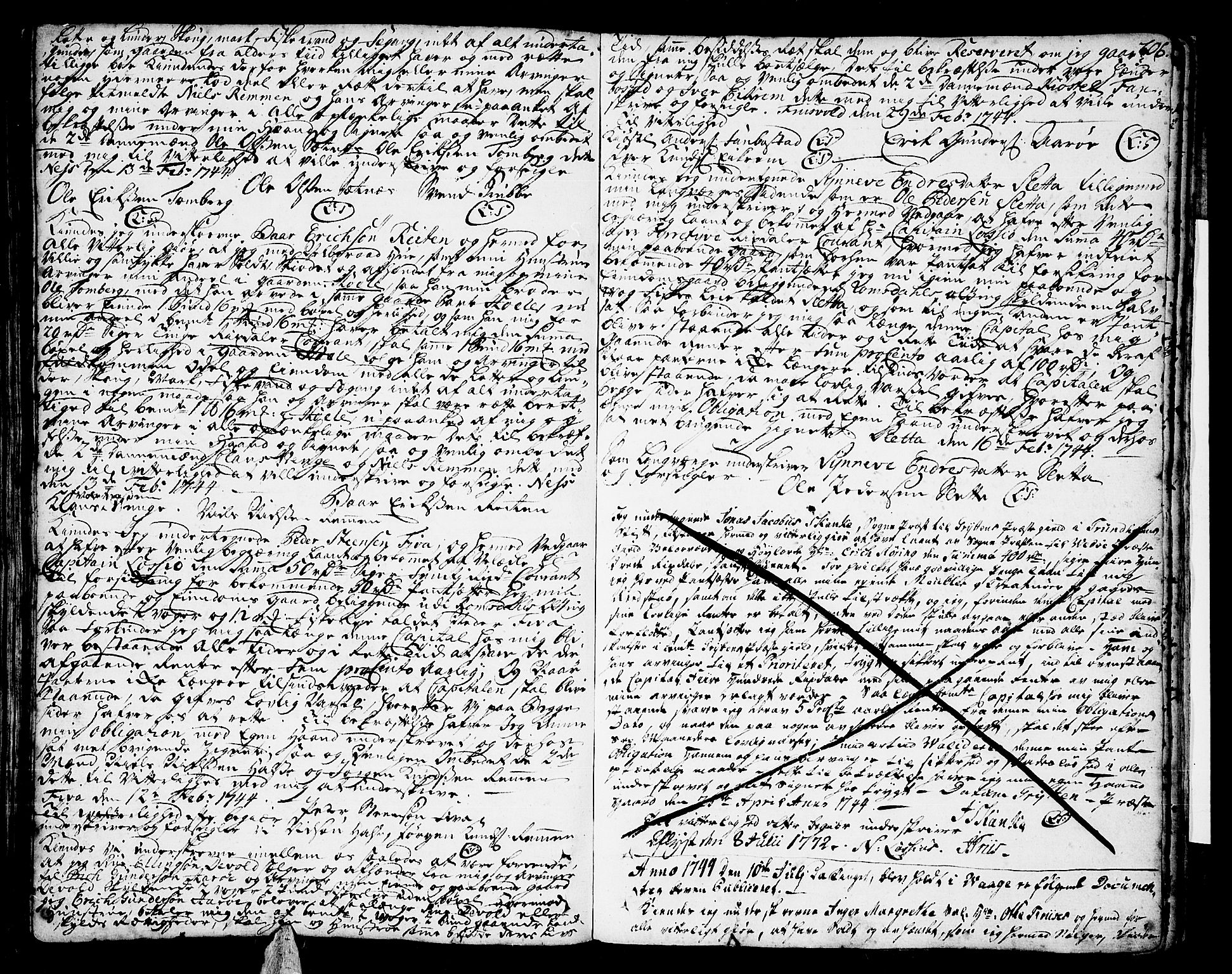 Romsdal sorenskriveri, SAT/A-4149/1/2/2C/L0002: Pantebok nr. 2, 1731-1745, s. 206