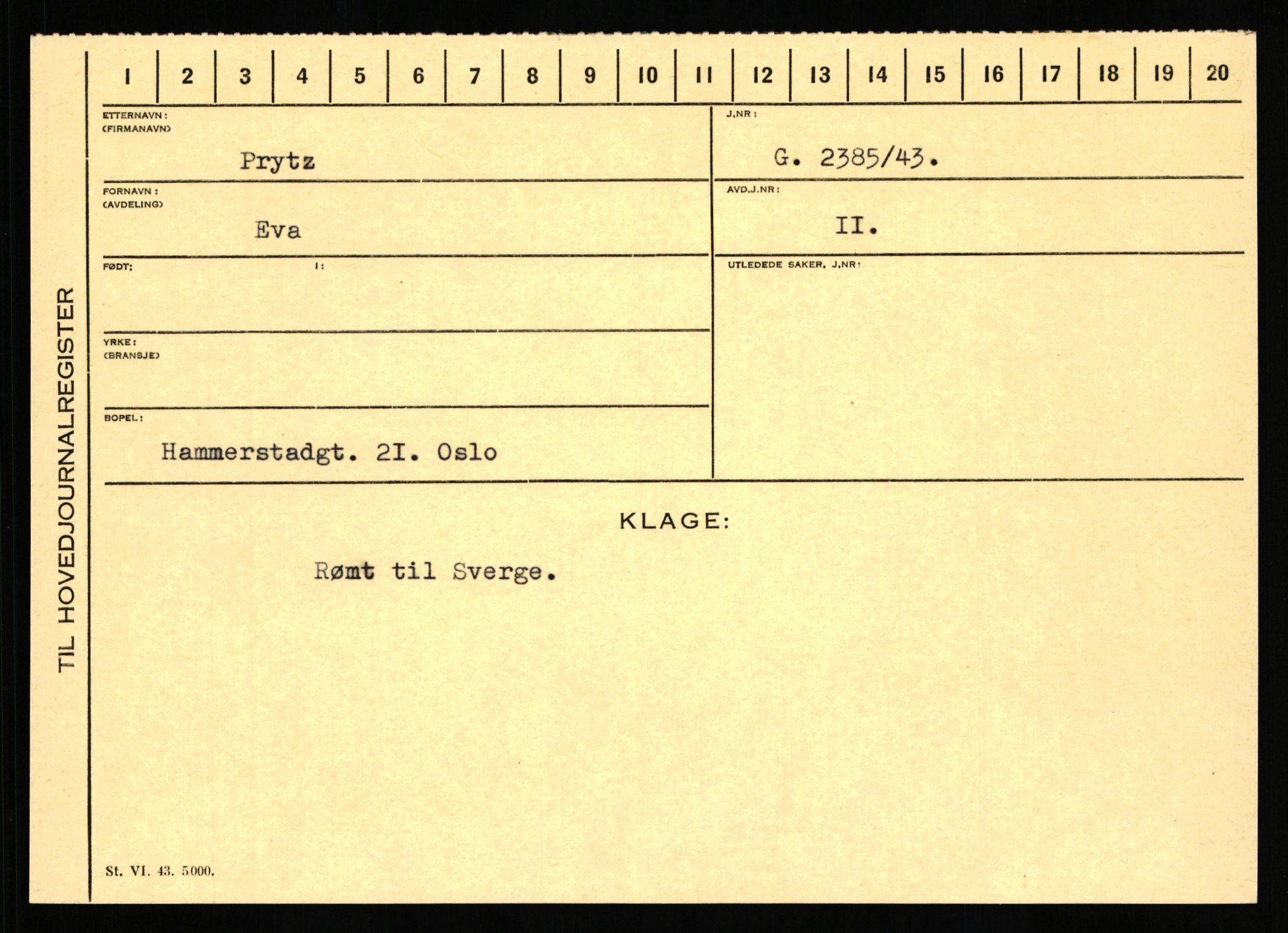 Statspolitiet - Hovedkontoret / Osloavdelingen, AV/RA-S-1329/C/Ca/L0012: Oanæs - Quistgaard	, 1943-1945, s. 4870