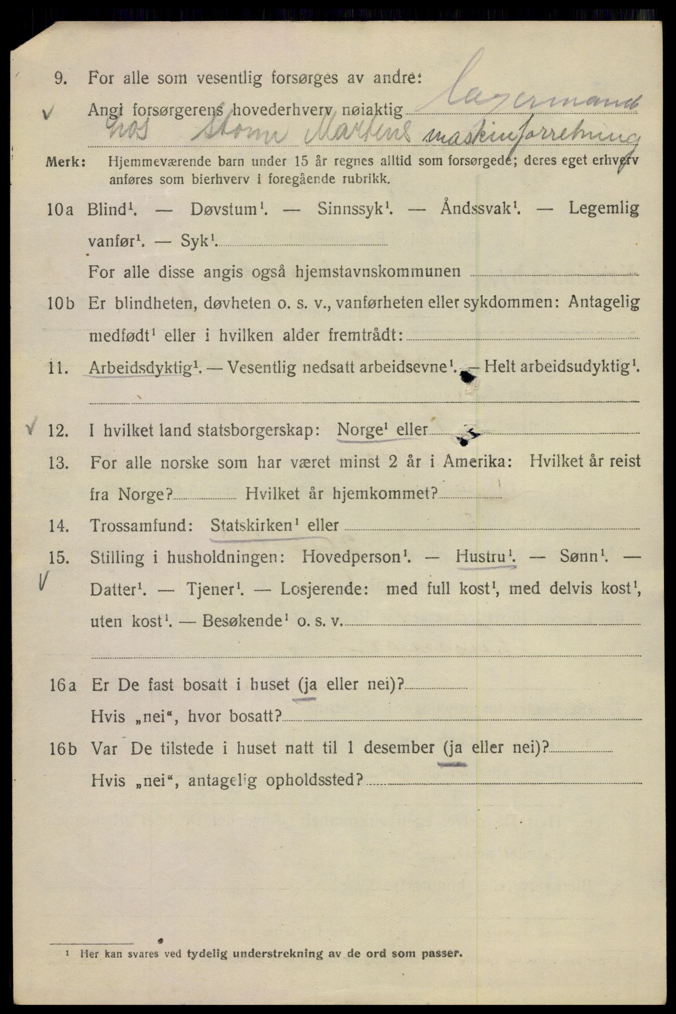 SAO, Folketelling 1920 for 0301 Kristiania kjøpstad, 1920, s. 262490