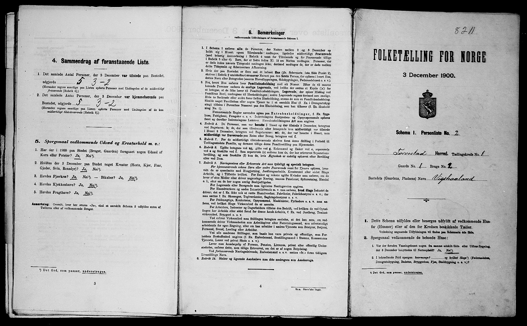 SAST, Folketelling 1900 for 1152 Torvastad herred, 1900, s. 64