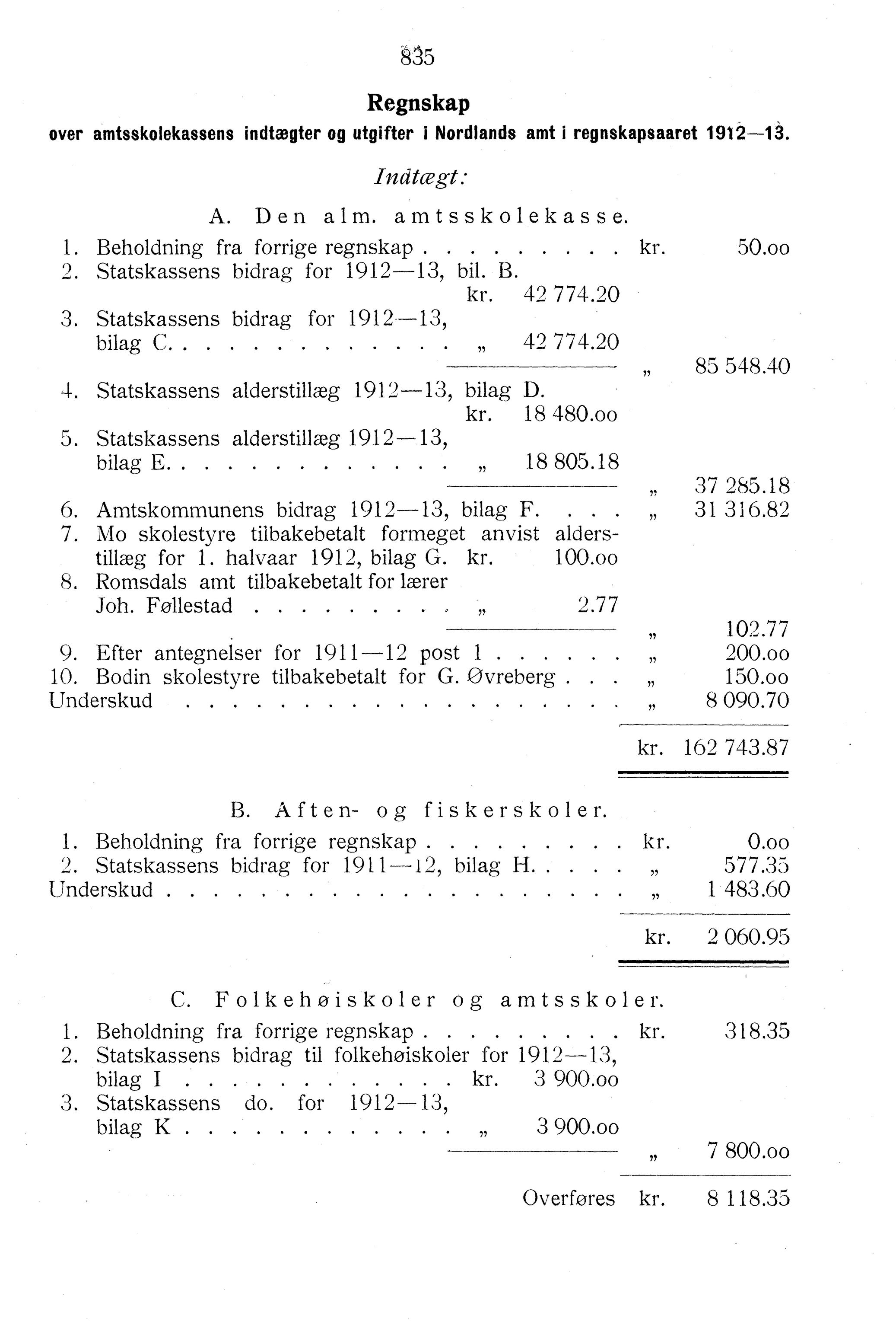 Nordland Fylkeskommune. Fylkestinget, AIN/NFK-17/176/A/Ac/L0037: Fylkestingsforhandlinger 1914, 1914