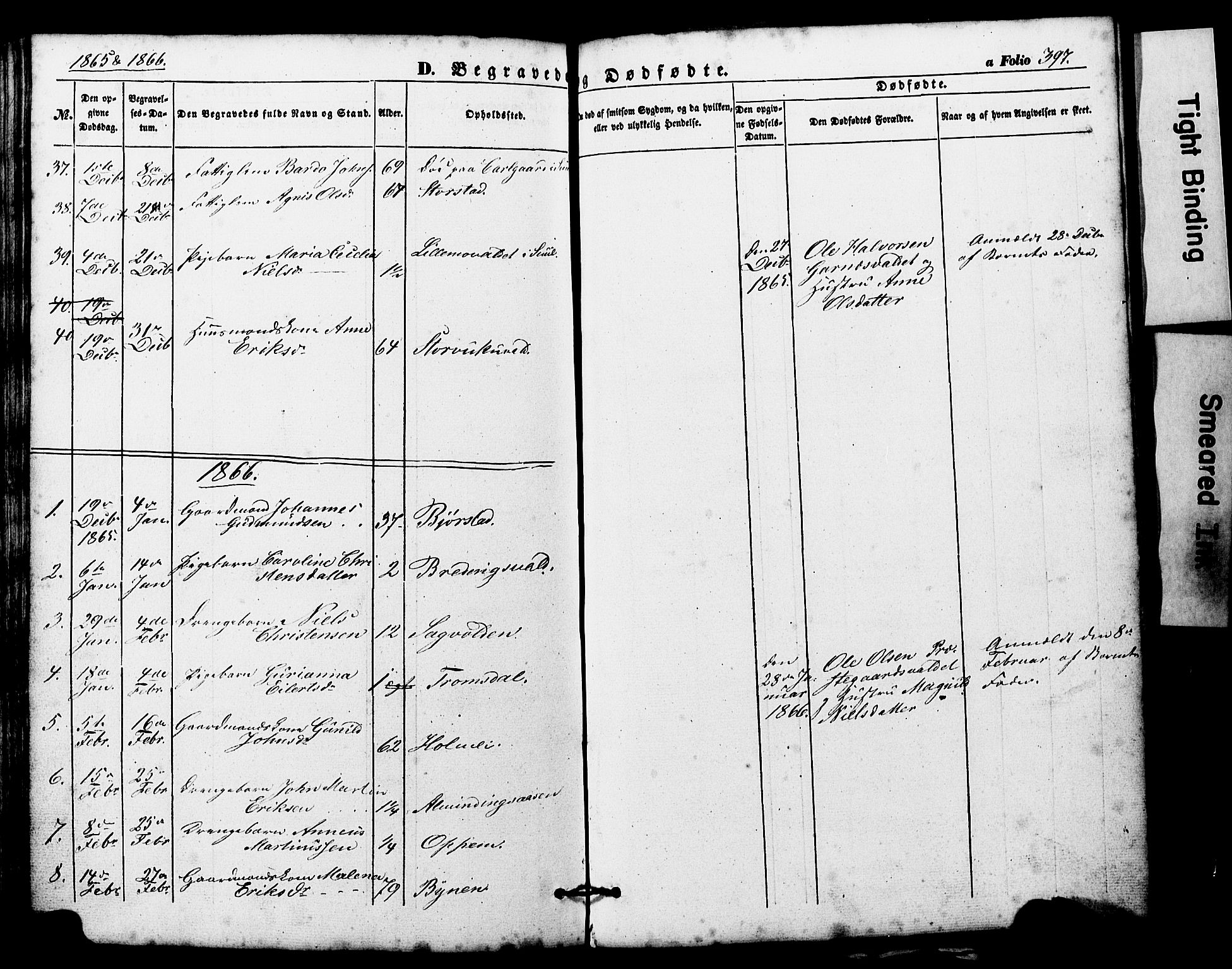 Ministerialprotokoller, klokkerbøker og fødselsregistre - Nord-Trøndelag, SAT/A-1458/724/L0268: Klokkerbok nr. 724C04, 1846-1878, s. 397