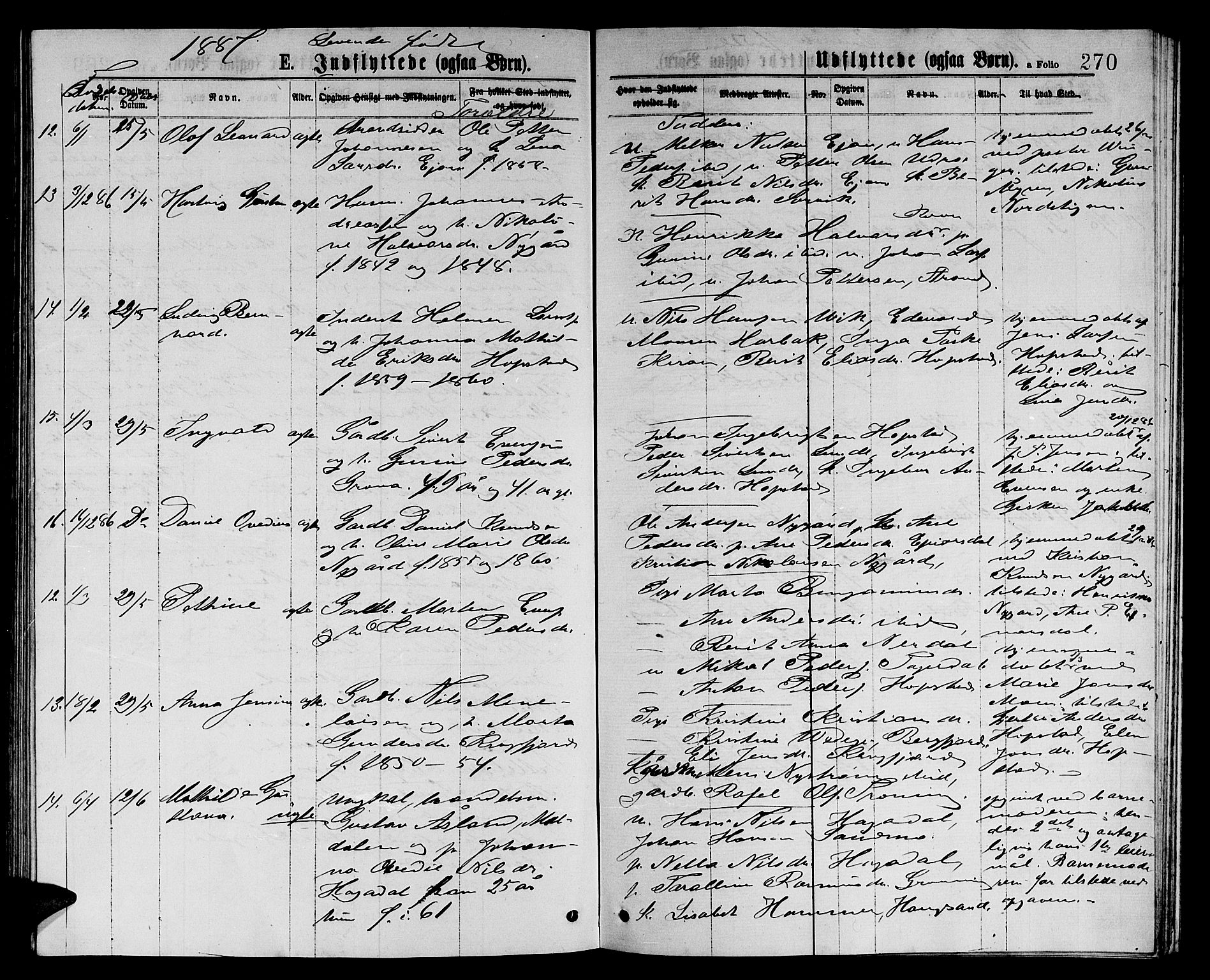 Ministerialprotokoller, klokkerbøker og fødselsregistre - Sør-Trøndelag, AV/SAT-A-1456/657/L0715: Klokkerbok nr. 657C02, 1873-1888, s. 270