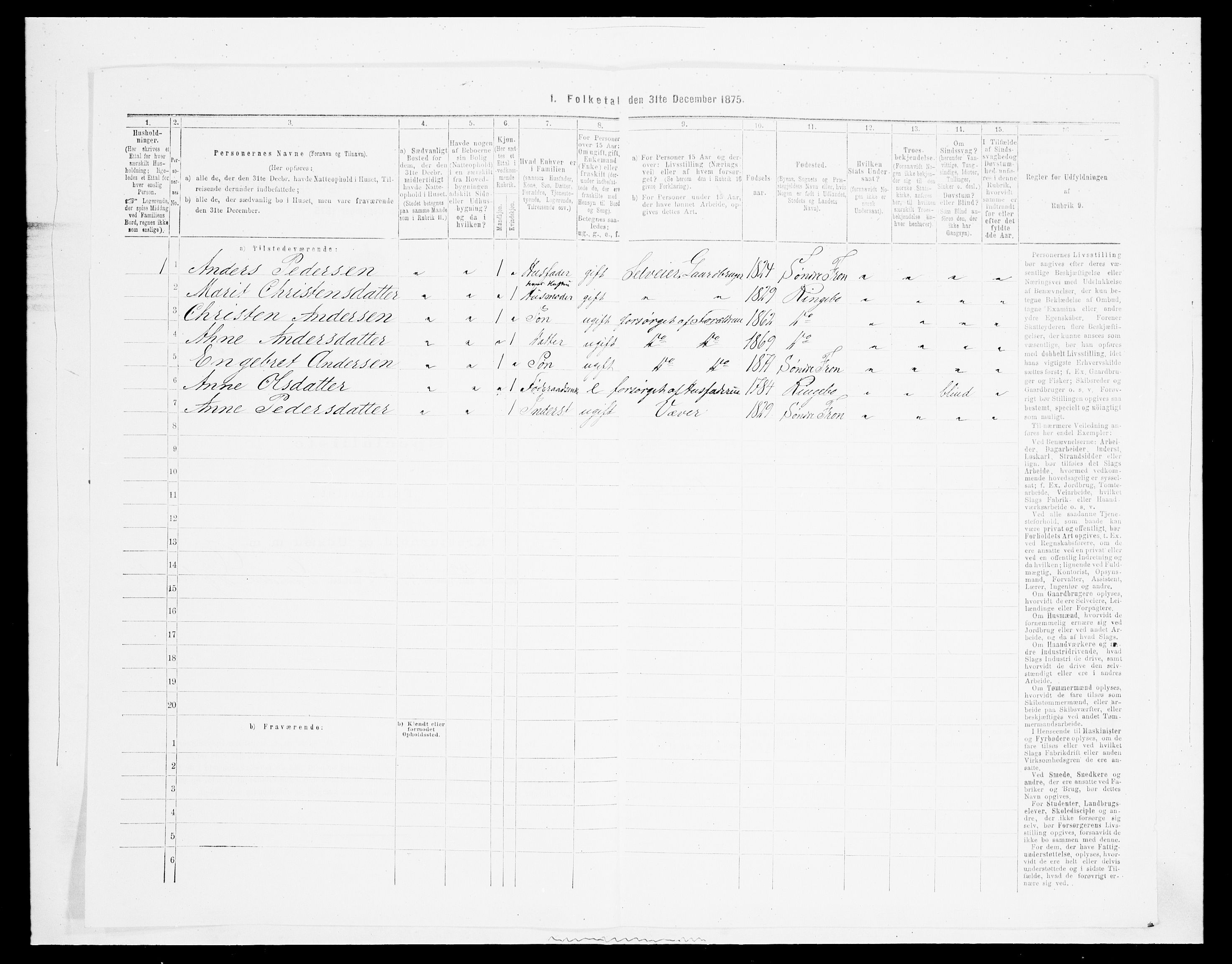 SAH, Folketelling 1875 for 0519P Sør-Fron prestegjeld, 1875, s. 840