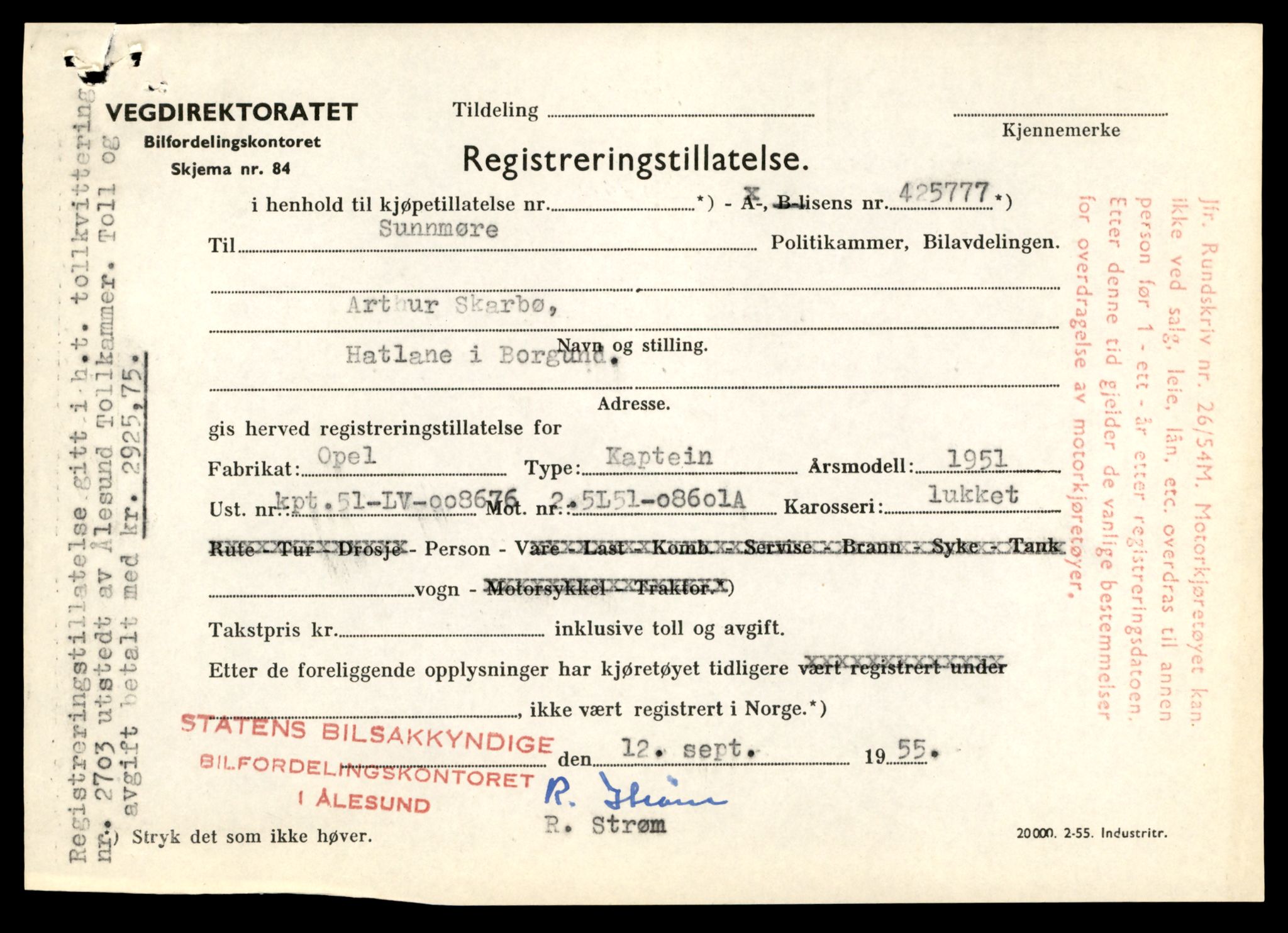 Møre og Romsdal vegkontor - Ålesund trafikkstasjon, AV/SAT-A-4099/F/Fe/L0049: Registreringskort for kjøretøy T 14864 - T 18613, 1927-1998, s. 1139