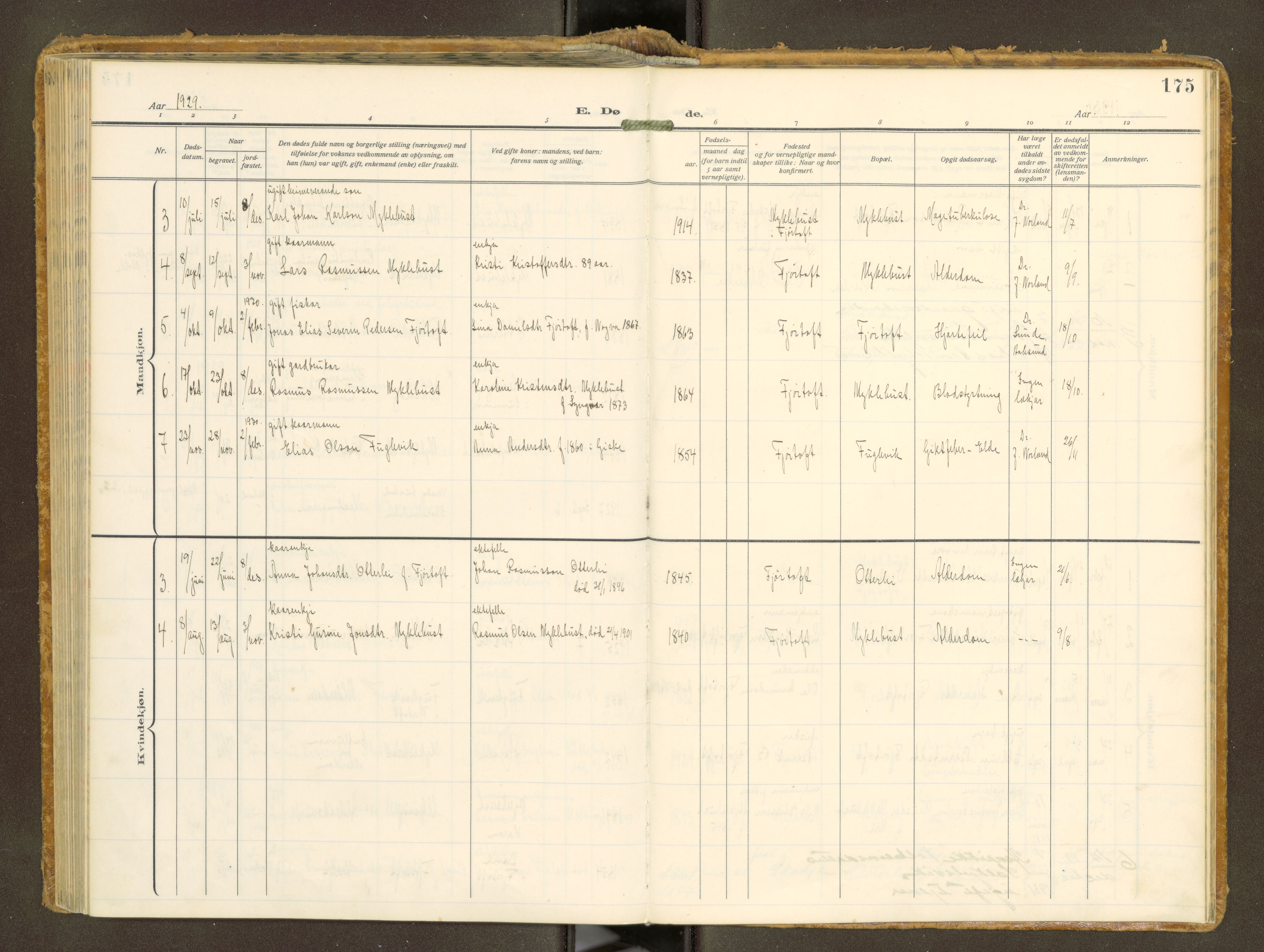 Ministerialprotokoller, klokkerbøker og fødselsregistre - Møre og Romsdal, AV/SAT-A-1454/538/L0528: Ministerialbok nr. 538A--, 1911-1935, s. 175