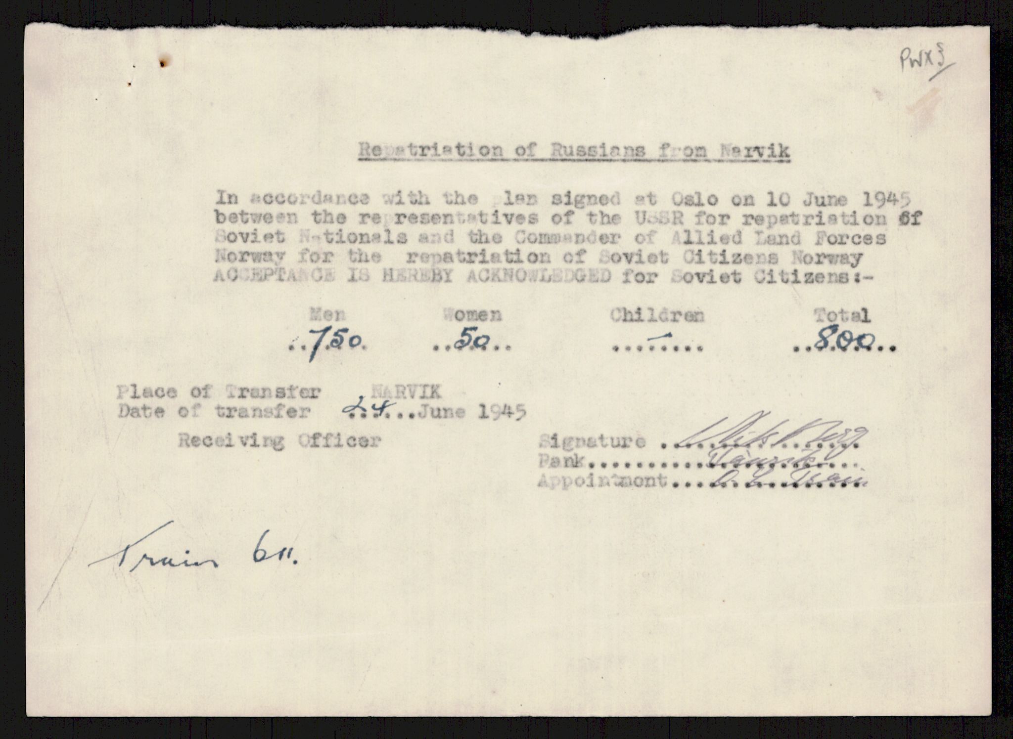 Flyktnings- og fangedirektoratet, Repatrieringskontoret, AV/RA-S-1681/D/Db/L0016: Displaced Persons (DPs) og sivile tyskere, 1945-1948, s. 231