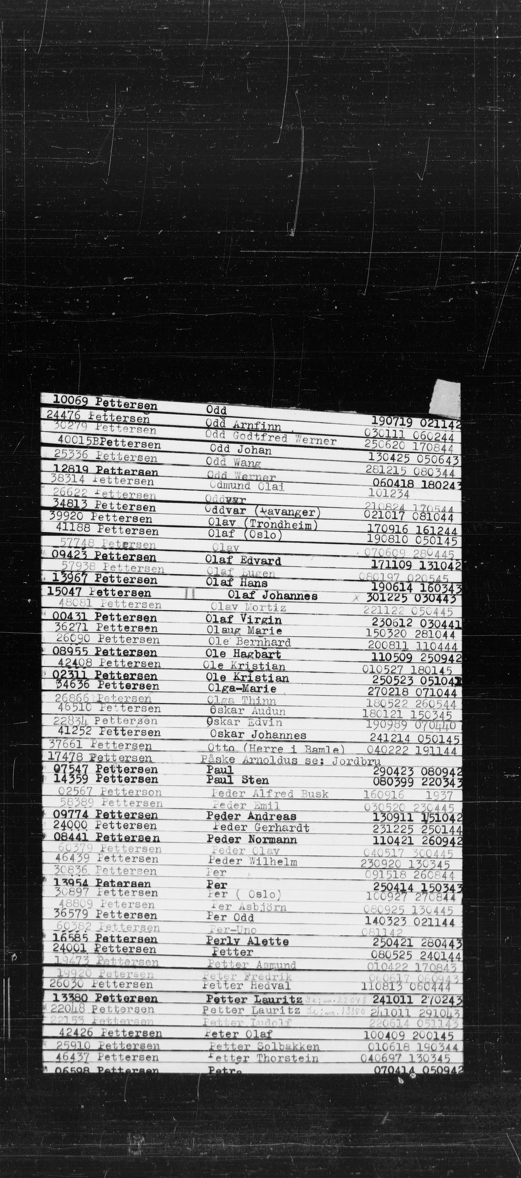 Den Kgl. Norske Legasjons Flyktningskontor, AV/RA-S-6753/V/Va/L0022: Kjesäterkartoteket.  Alfabetisk register, A-Å., 1940-1945, s. 708