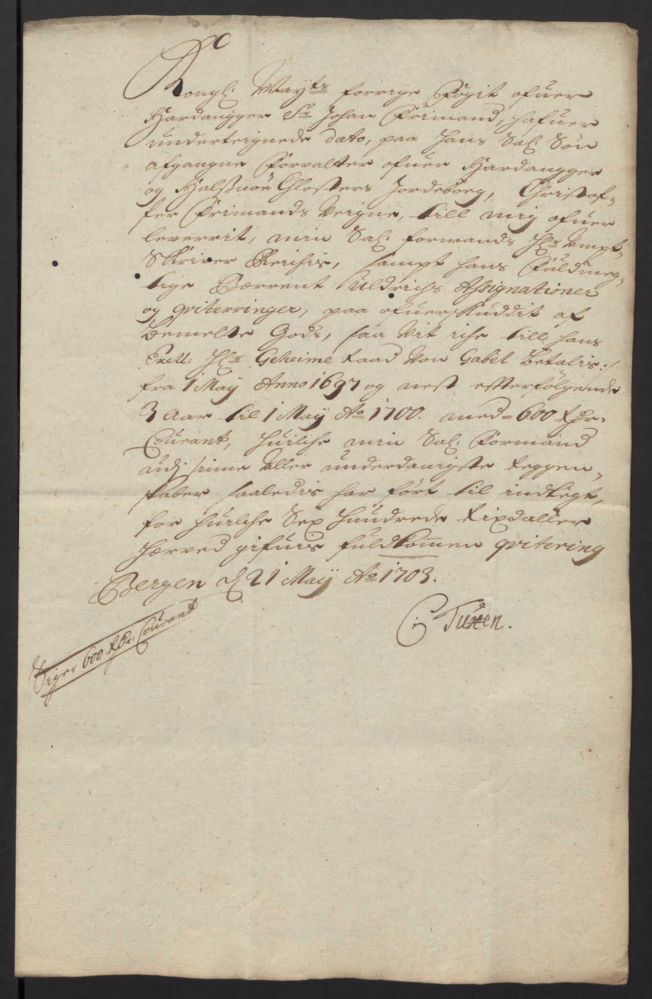 Rentekammeret inntil 1814, Reviderte regnskaper, Fogderegnskap, AV/RA-EA-4092/R48/L2989: Fogderegnskap Sunnhordland og Hardanger, 1713, s. 583