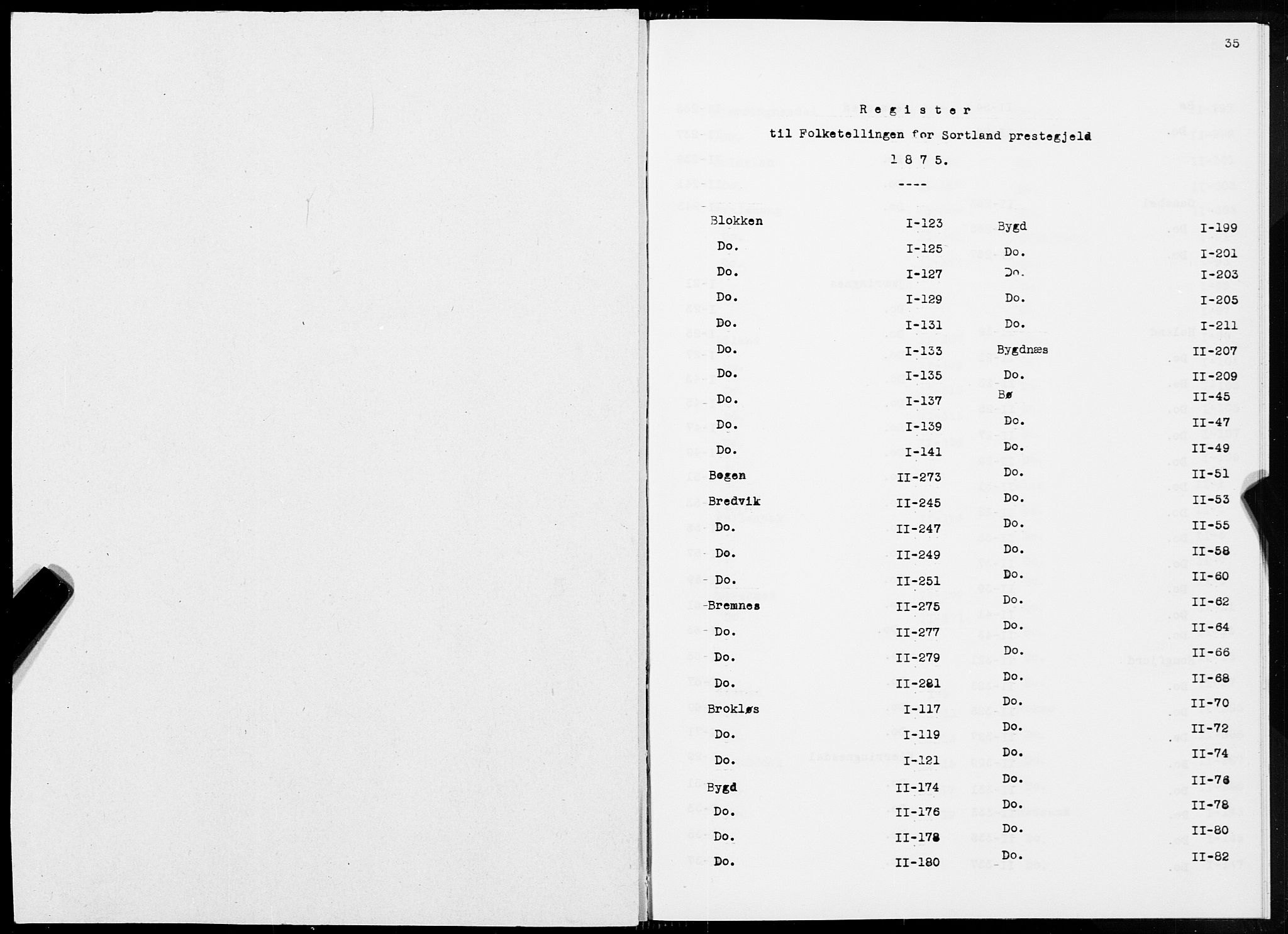 SAT, Folketelling 1875 for 1870P Sortland prestegjeld, 1875, s. 35