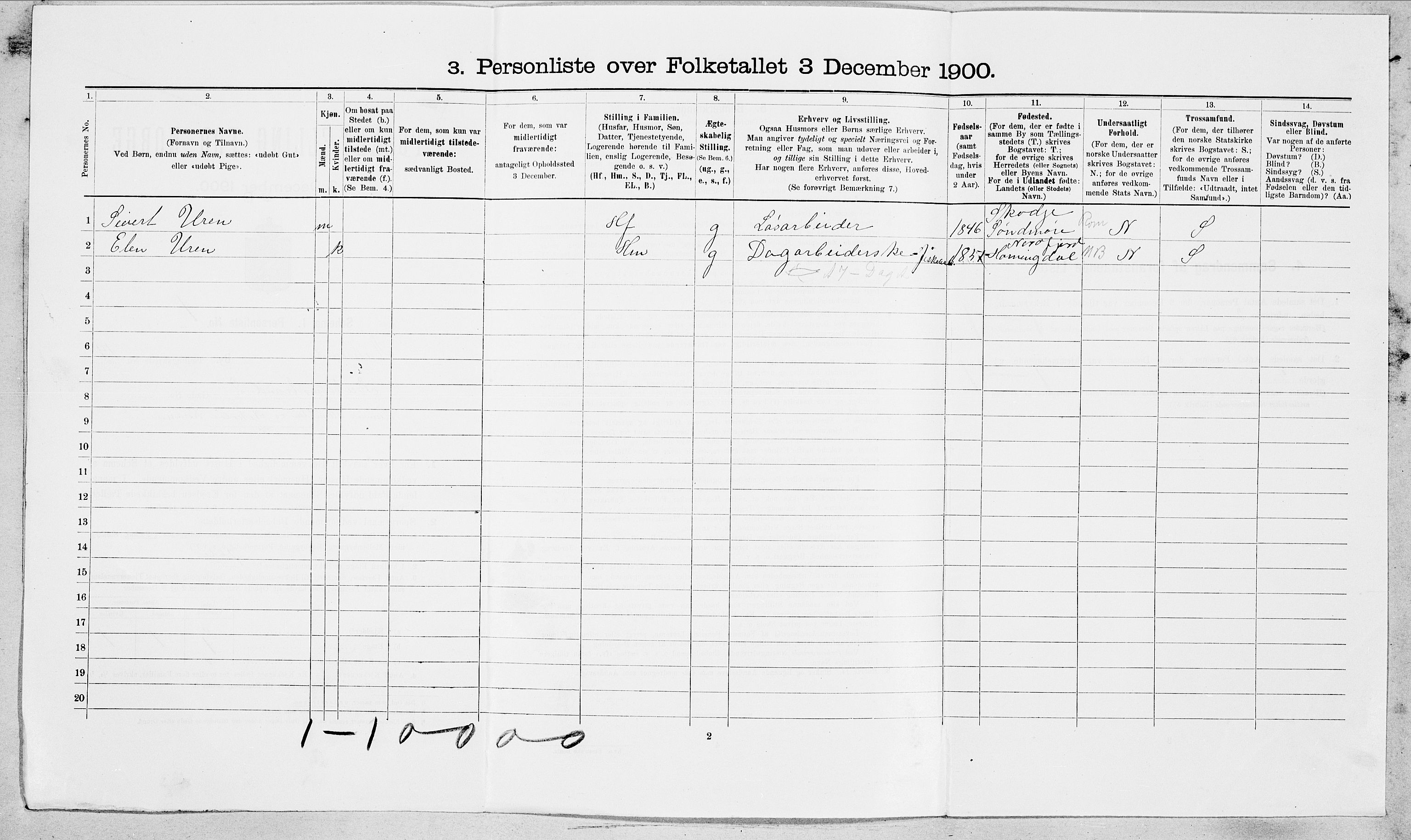 SAT, Folketelling 1900 for 1501 Ålesund kjøpstad, 1900, s. 4807