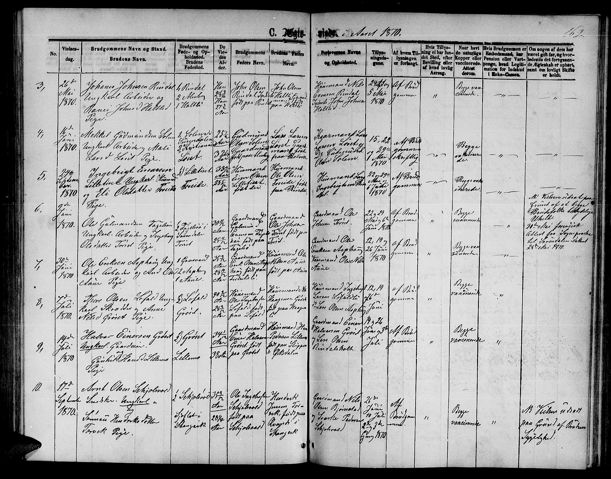 Ministerialprotokoller, klokkerbøker og fødselsregistre - Møre og Romsdal, AV/SAT-A-1454/598/L1076: Klokkerbok nr. 598C01, 1867-1878, s. 162