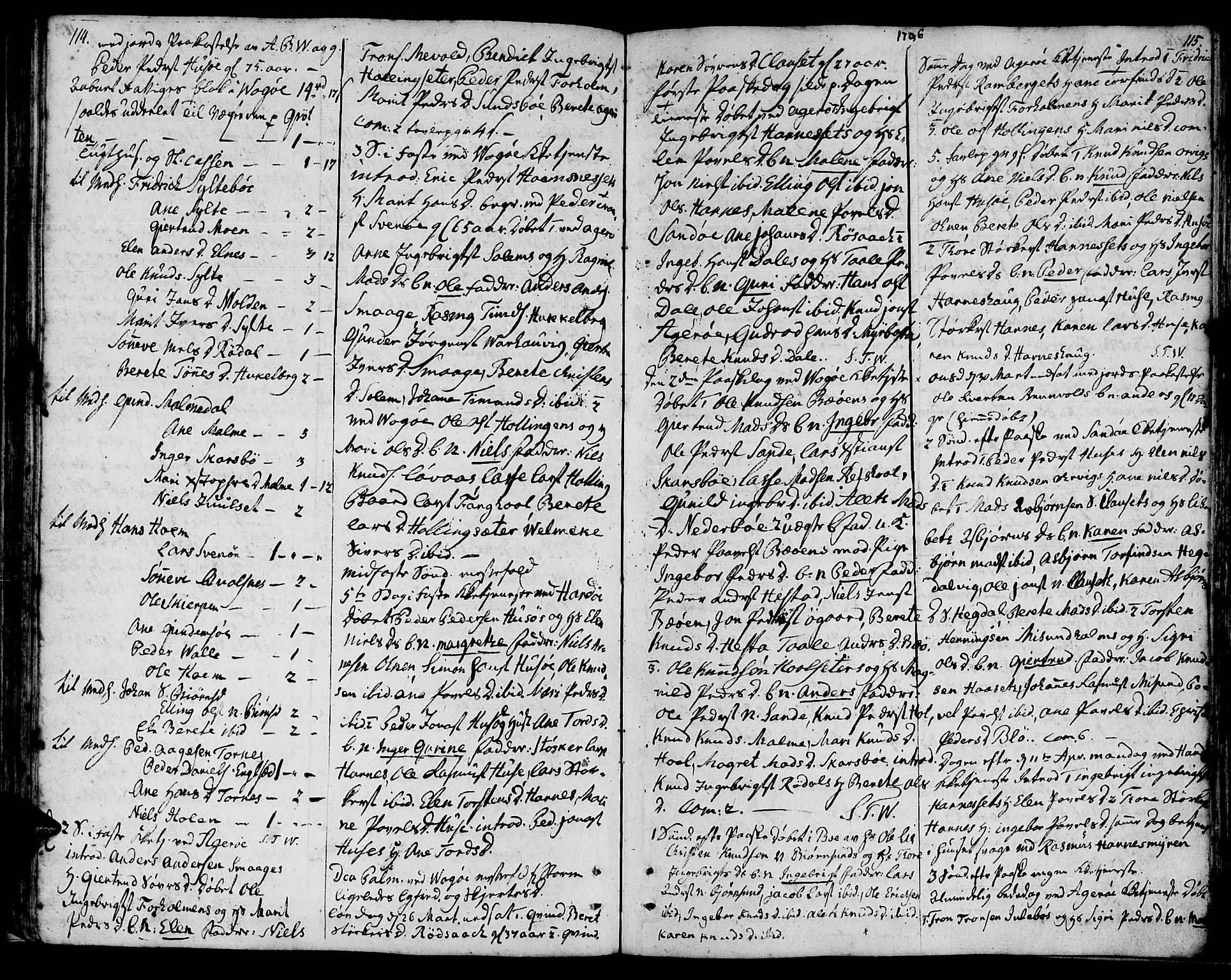 Ministerialprotokoller, klokkerbøker og fødselsregistre - Møre og Romsdal, AV/SAT-A-1454/560/L0717: Ministerialbok nr. 560A01, 1785-1808, s. 114-115