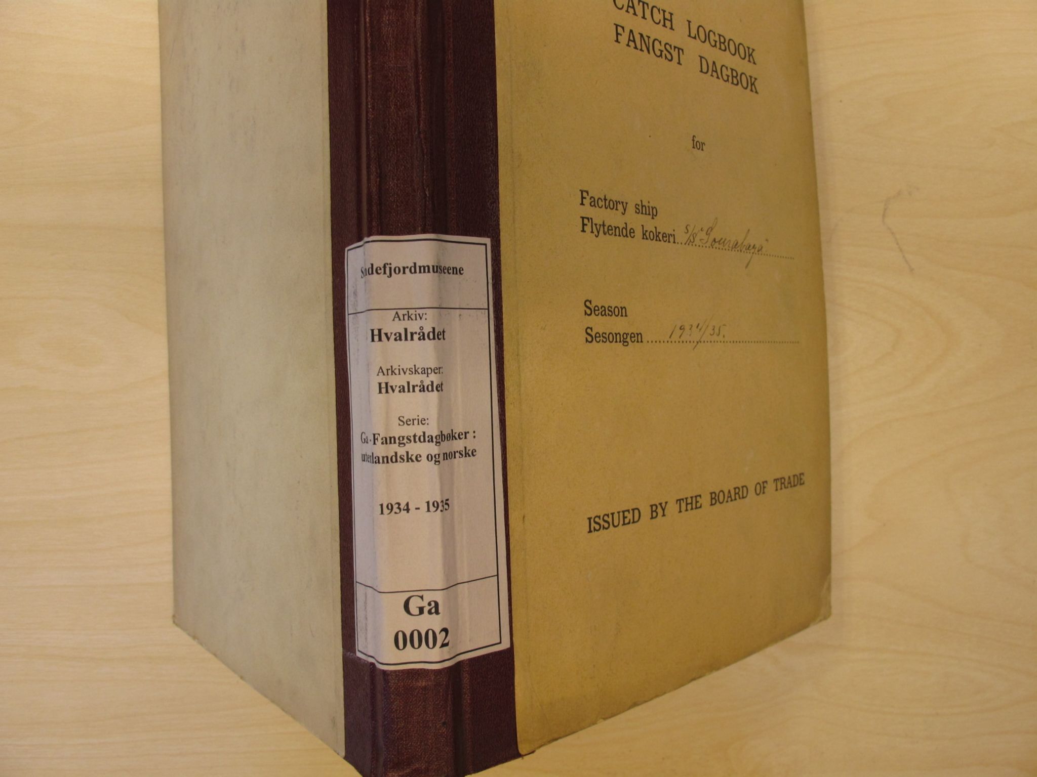 Hvalrådet, kopisamling, VEMU/ARS-A-1006/G/Ga/L0002: Sourabaya, fl.k., 1934-1935