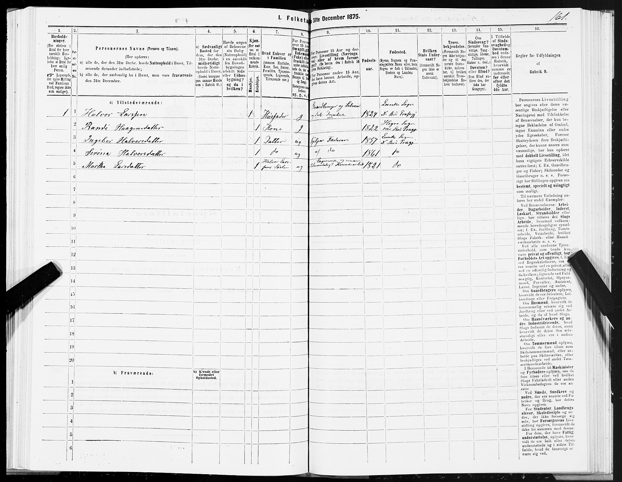 SAT, Folketelling 1875 for 1714P Nedre Stjørdal prestegjeld, 1875, s. 9161