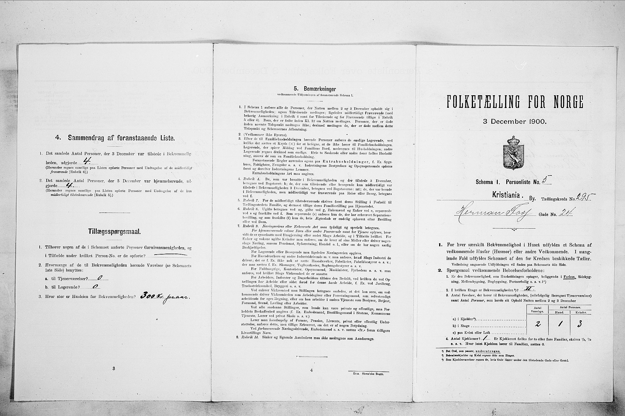 SAO, Folketelling 1900 for 0301 Kristiania kjøpstad, 1900, s. 36772