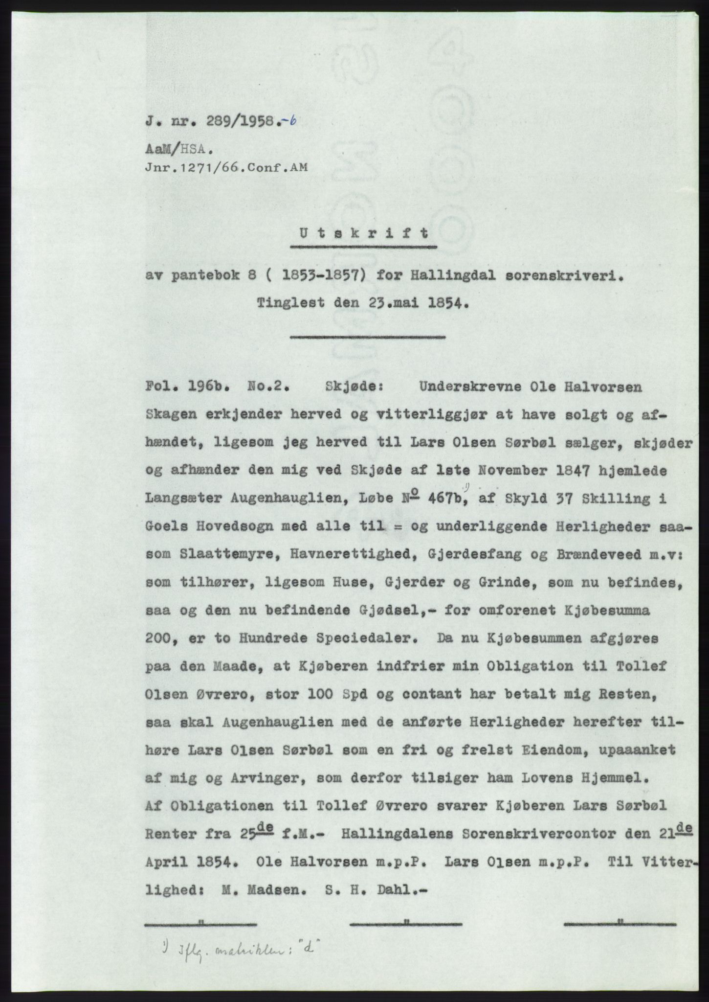 Statsarkivet i Kongsberg, SAKO/A-0001, 1958, s. 151