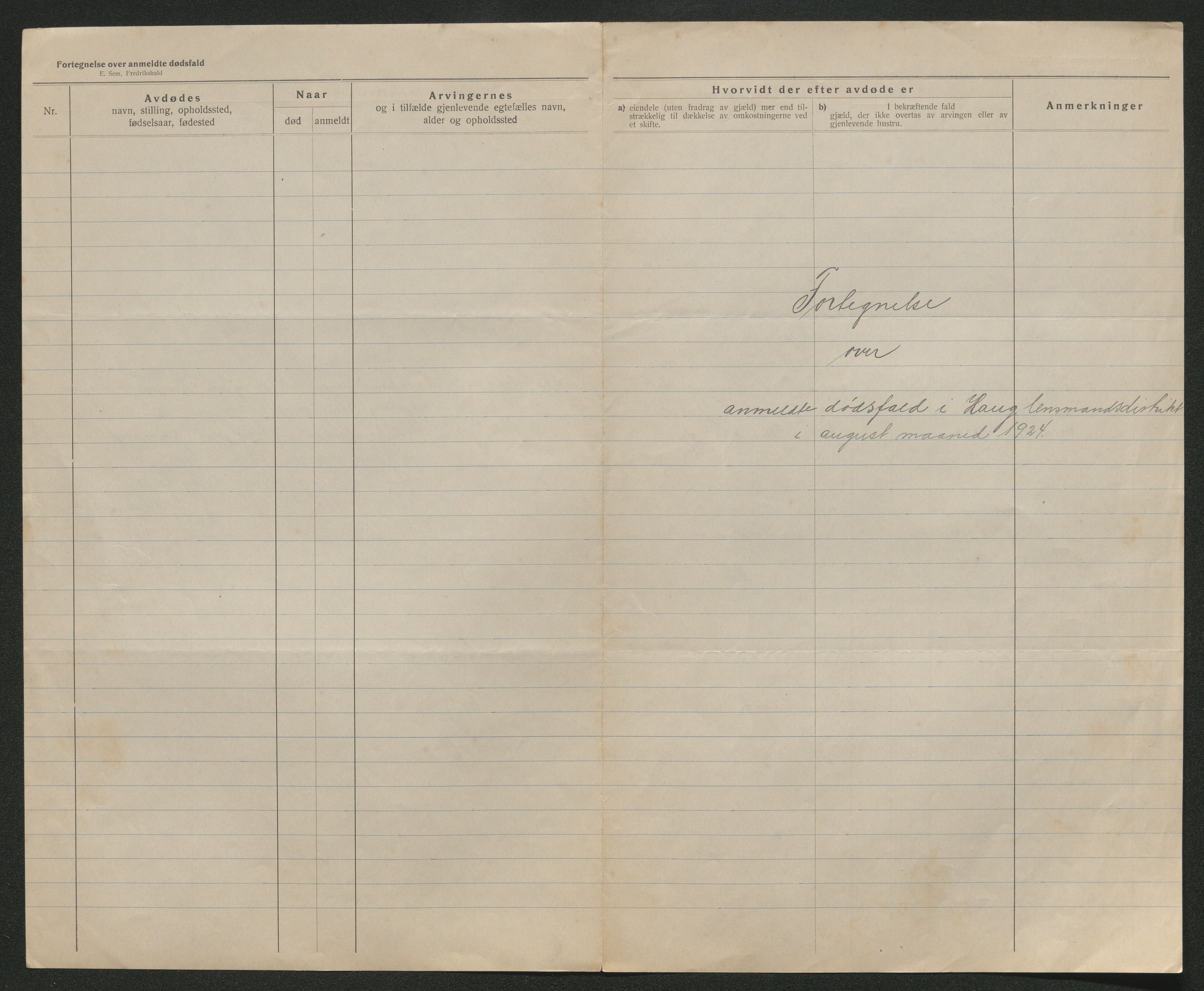 Eiker, Modum og Sigdal sorenskriveri, AV/SAKO-A-123/H/Ha/Hab/L0042: Dødsfallsmeldinger, 1924, s. 411