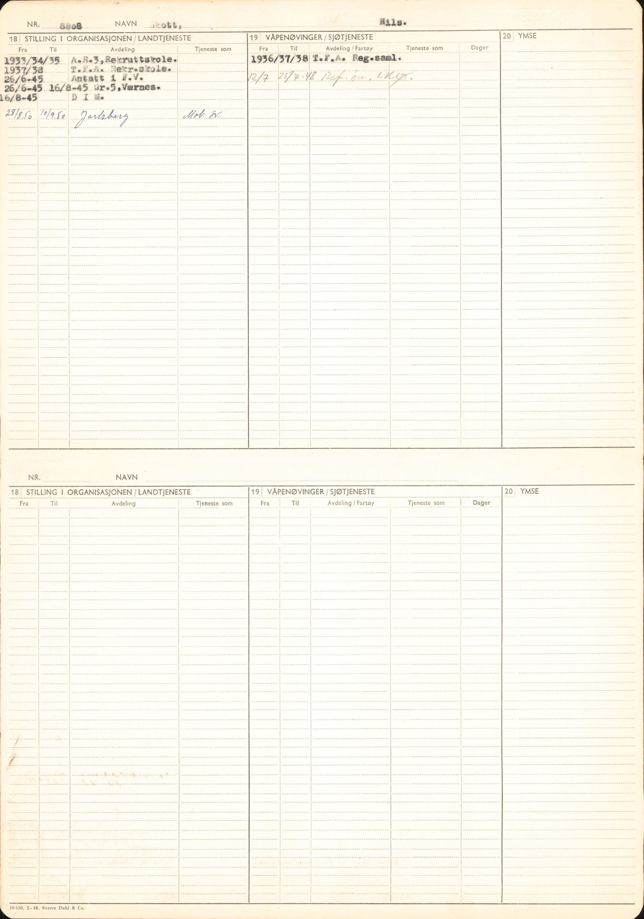 Forsvaret, Forsvarets overkommando/Luftforsvarsstaben, AV/RA-RAFA-4079/P/Pa/L0028: Personellpapirer, 1911, s. 149