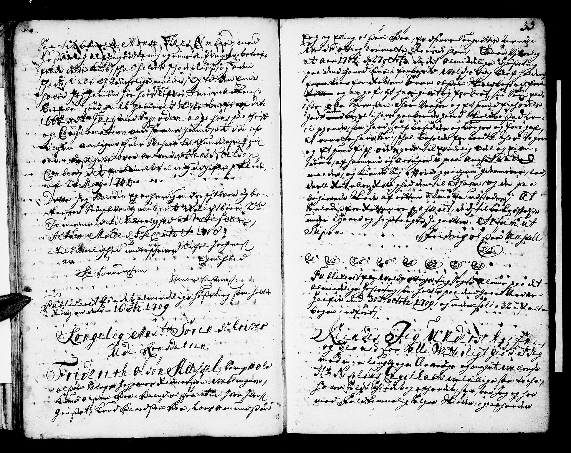 Romsdal sorenskriveri, SAT/A-4149/1/2/2C/L0001: Pantebok nr. 1, 1706-1724, s. 33