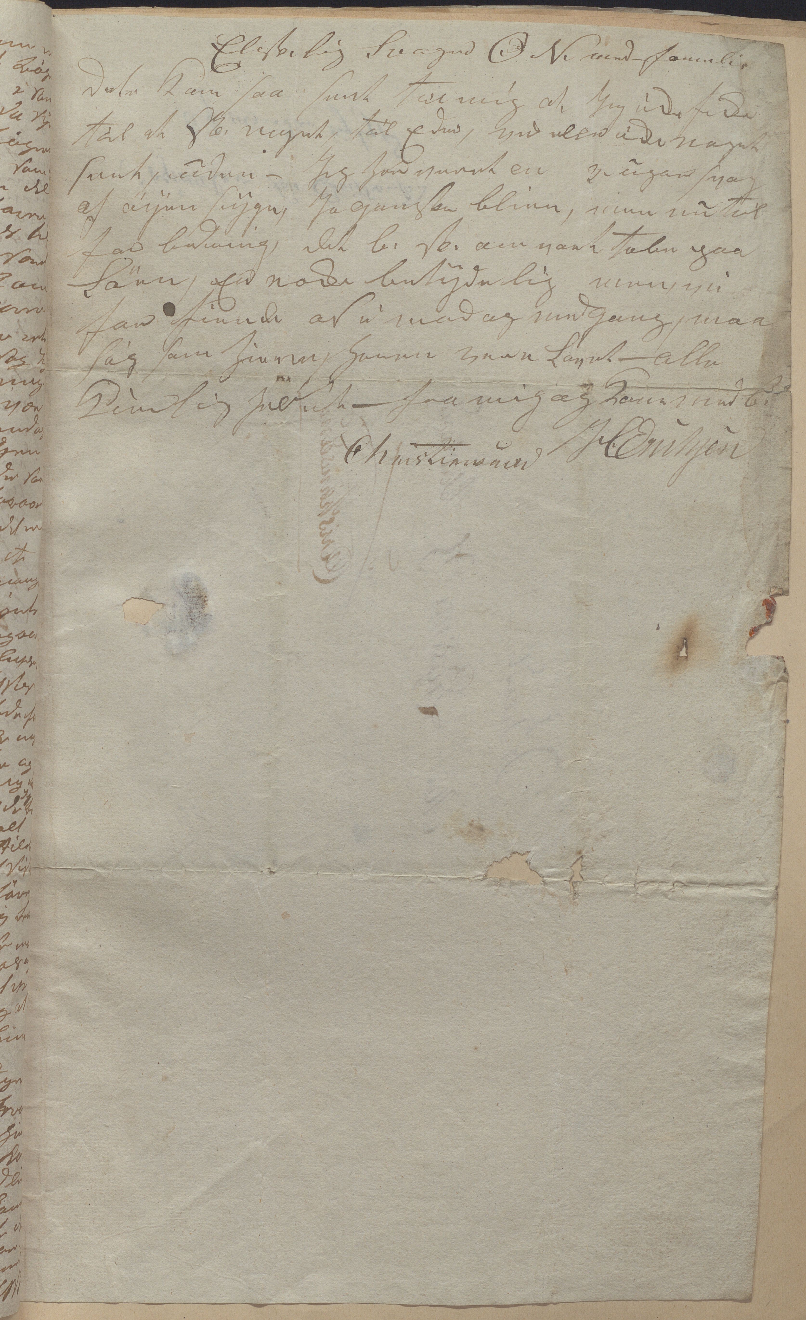 Heggtveitsamlingen, TMF/A-1007/H/L0050: Innbundne brev, Ms A, med innlagt registratur. , 1800-1850