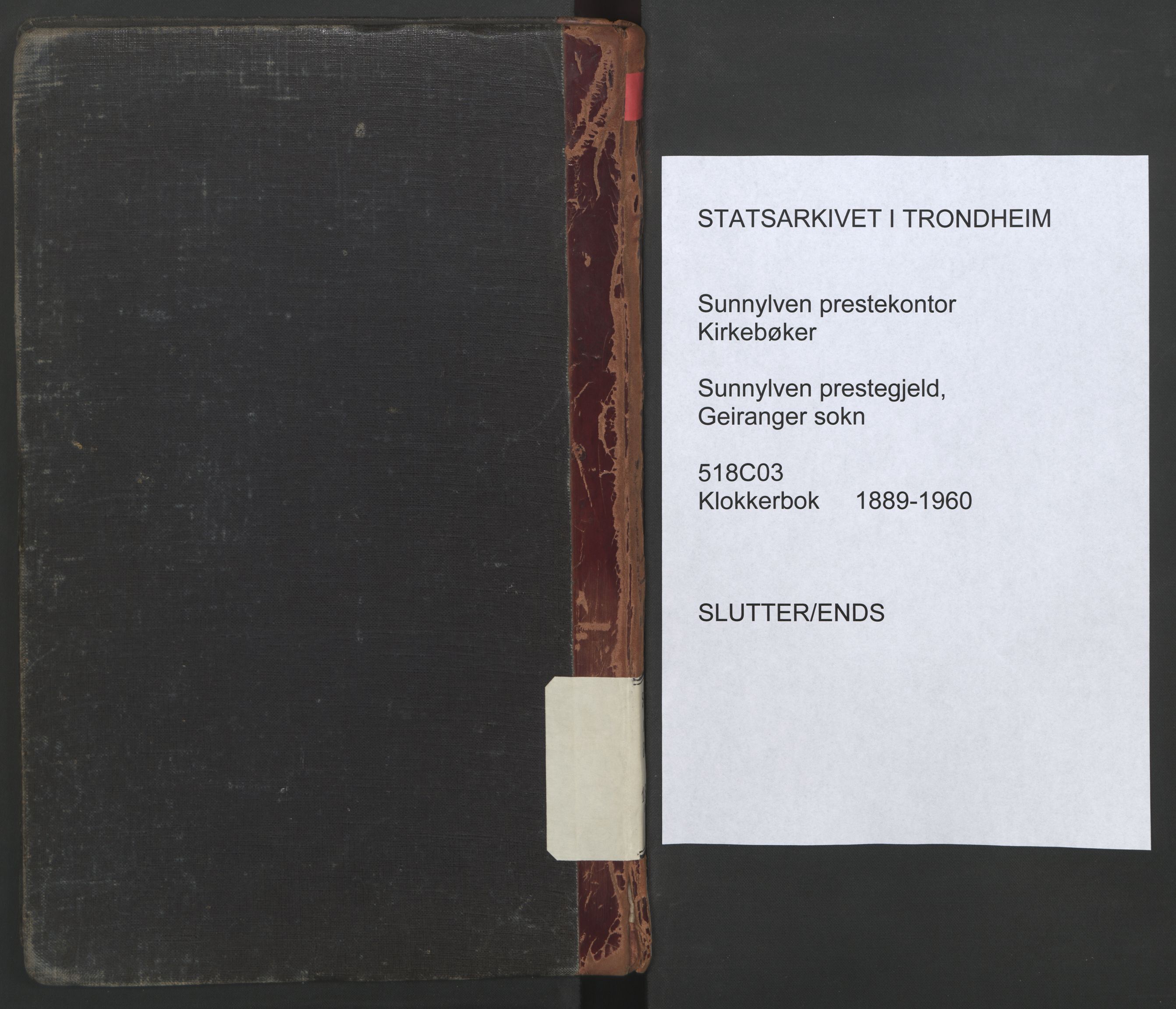 Ministerialprotokoller, klokkerbøker og fødselsregistre - Møre og Romsdal, AV/SAT-A-1454/518/L0236: Klokkerbok nr. 518C03, 1889-1960