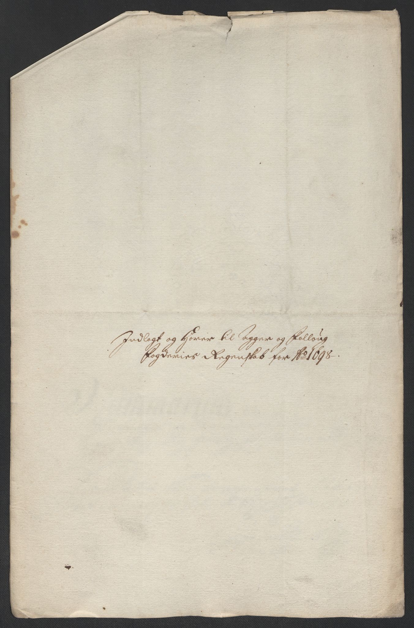 Rentekammeret inntil 1814, Reviderte regnskaper, Fogderegnskap, AV/RA-EA-4092/R10/L0441: Fogderegnskap Aker og Follo, 1698, s. 249