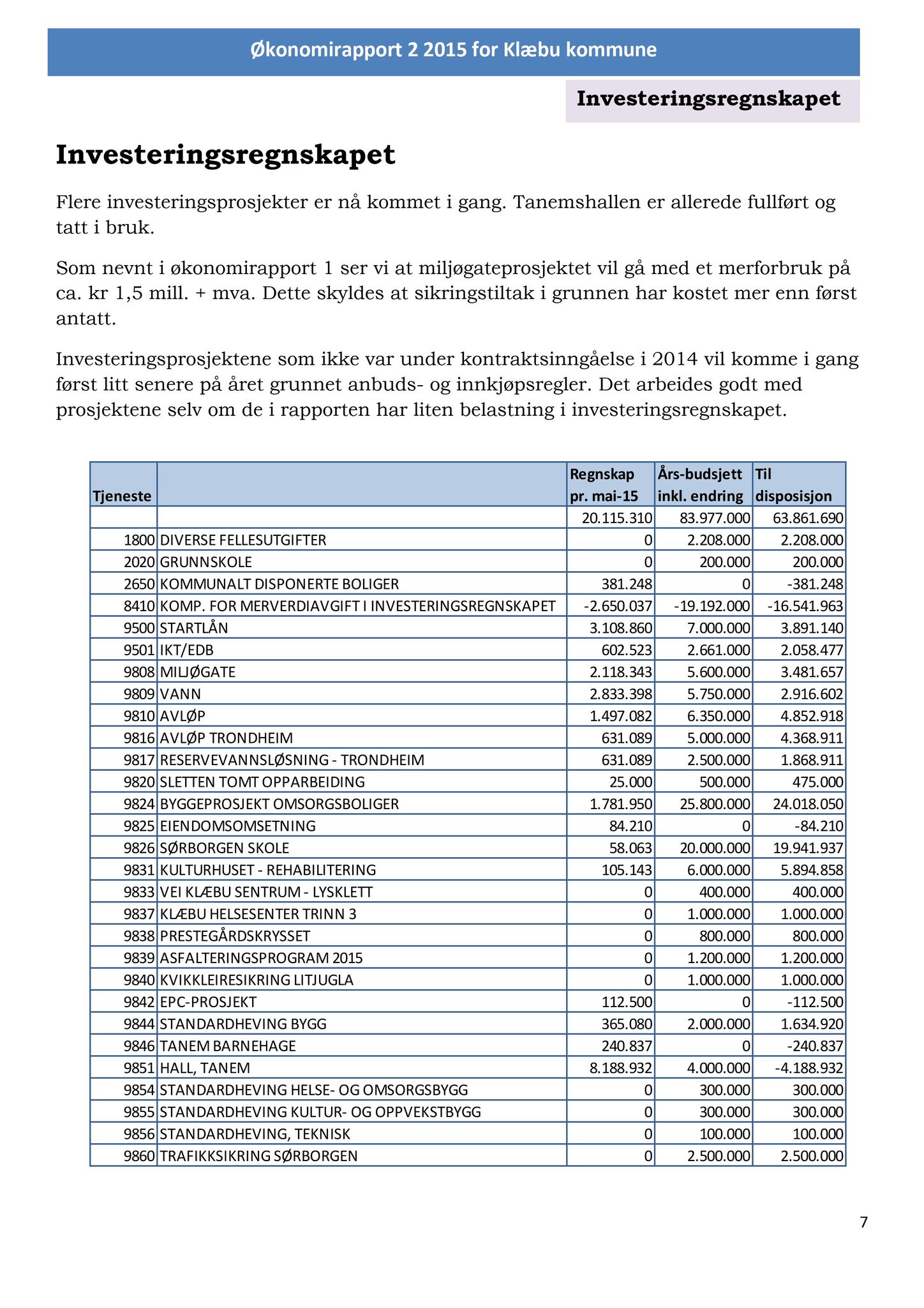 Klæbu Kommune, TRKO/KK/01-KS/L008: Kommunestyret - Møtedokumenter, 2015, s. 999