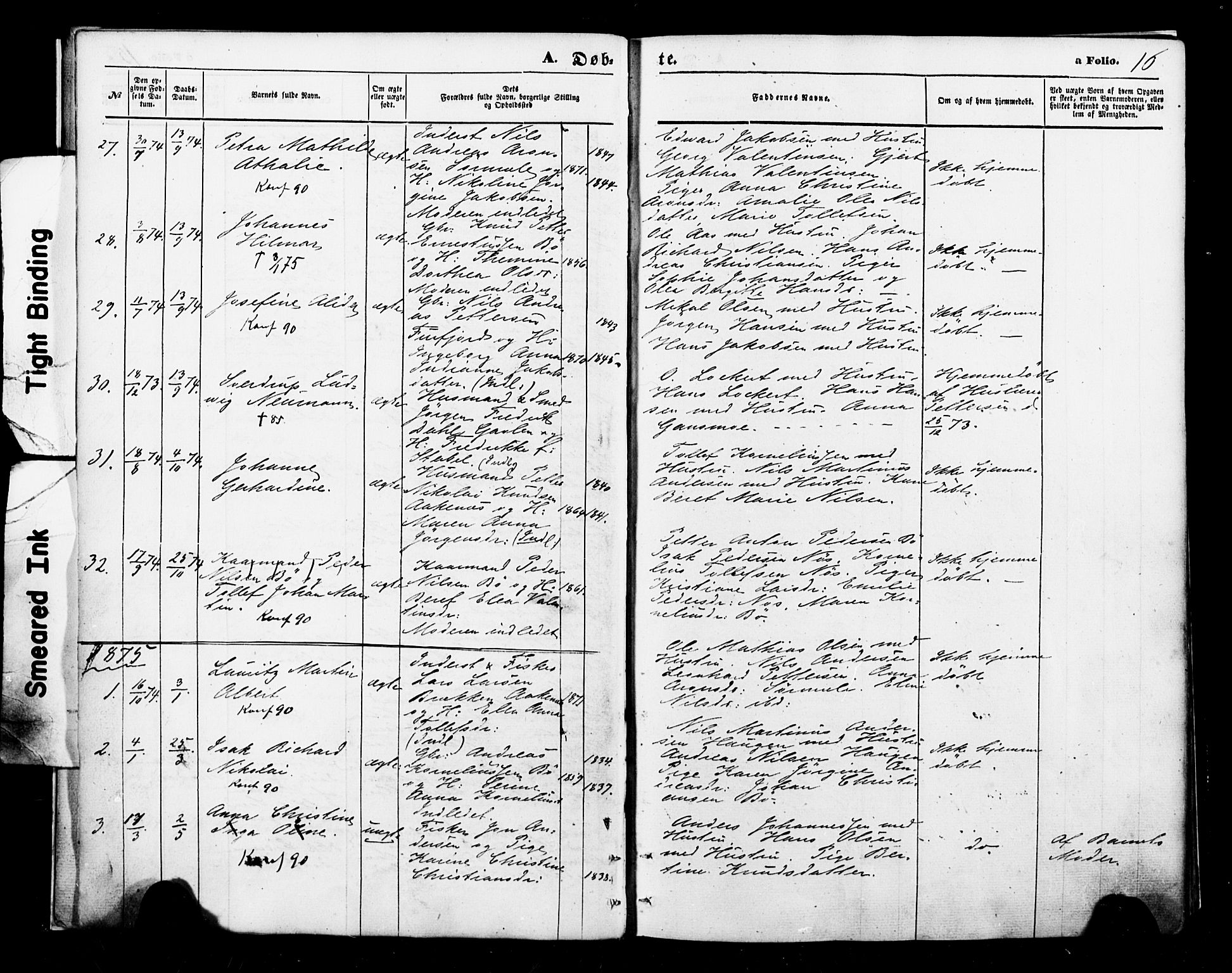 Ministerialprotokoller, klokkerbøker og fødselsregistre - Nordland, SAT/A-1459/898/L1421: Ministerialbok nr. 898A01, 1866-1886, s. 16