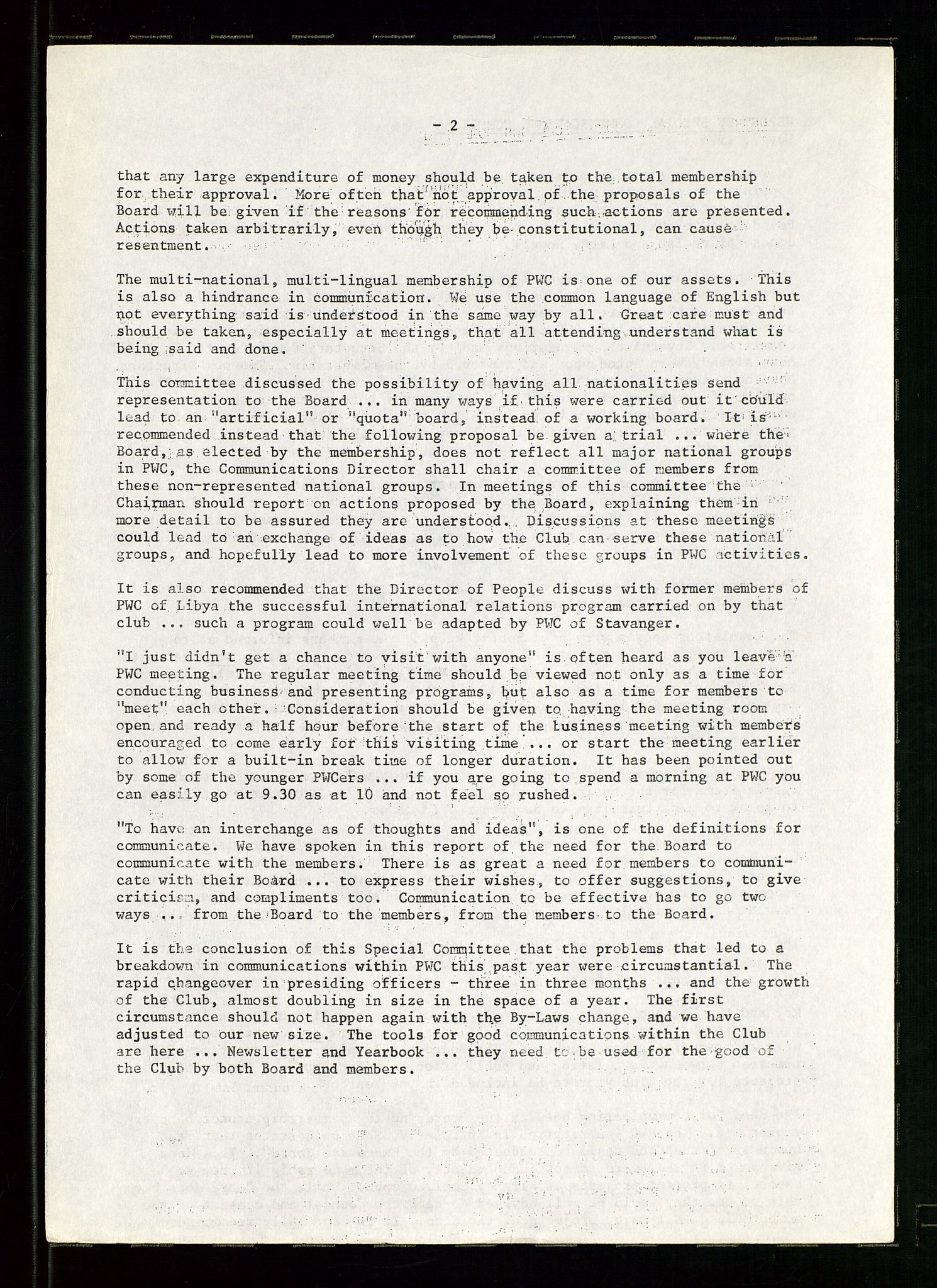 PA 1547 - Petroleum Wives Club, AV/SAST-A-101974/D/Da/L0001: President's file, 1975-1980