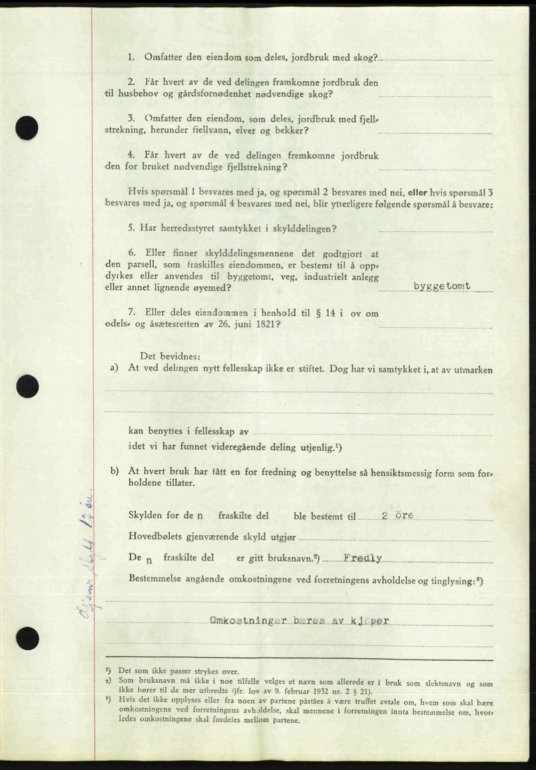 Rakkestad sorenskriveri, AV/SAO-A-10686/G/Gb/Gba/Gbab/L0012a: Pantebok nr. A12 I, 1945-1946, Dagboknr: 587/1946