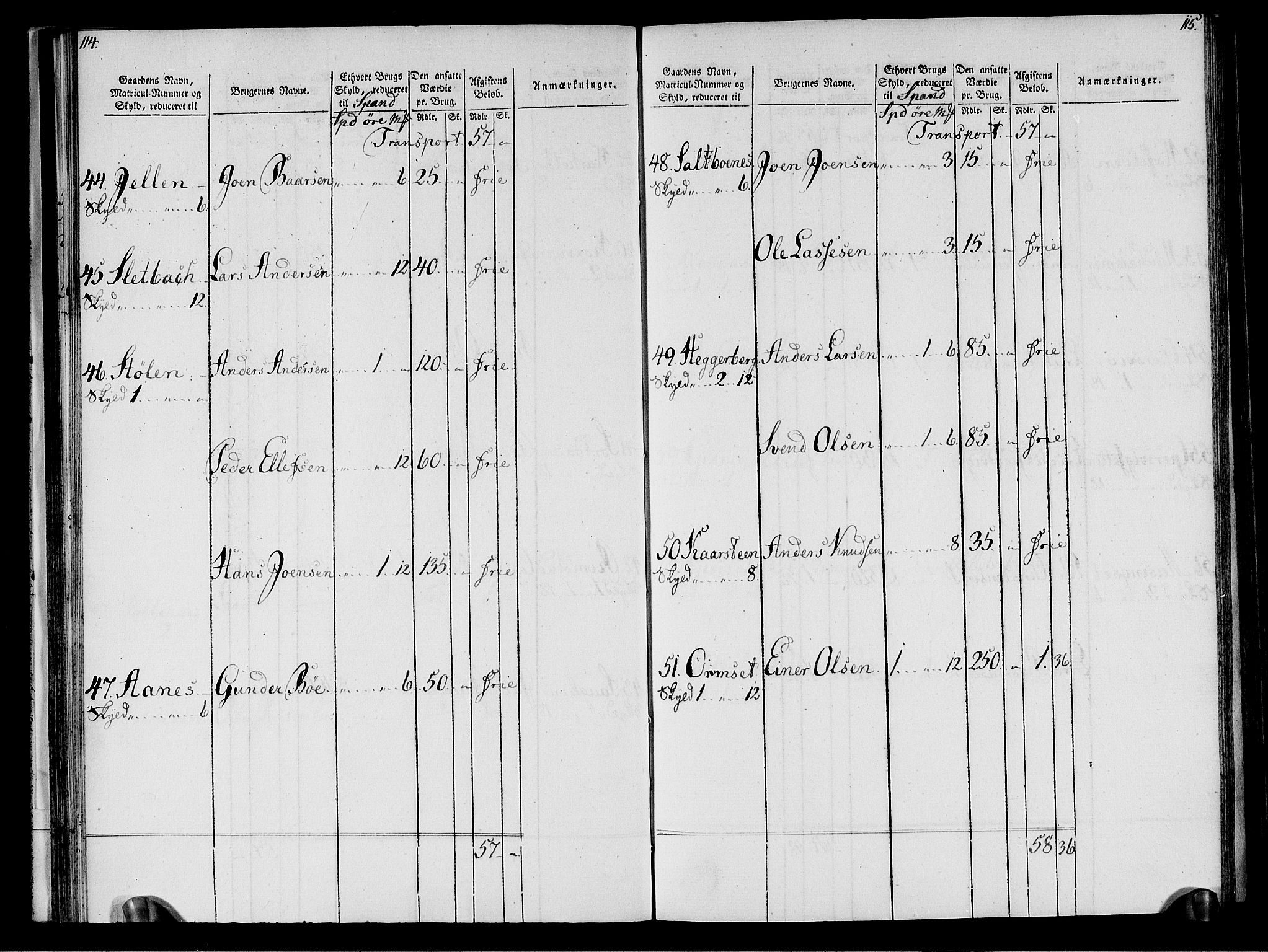 Rentekammeret inntil 1814, Realistisk ordnet avdeling, AV/RA-EA-4070/N/Ne/Nea/L0133: Nordmøre fogderi. Oppebørselsregister, 1803, s. 60