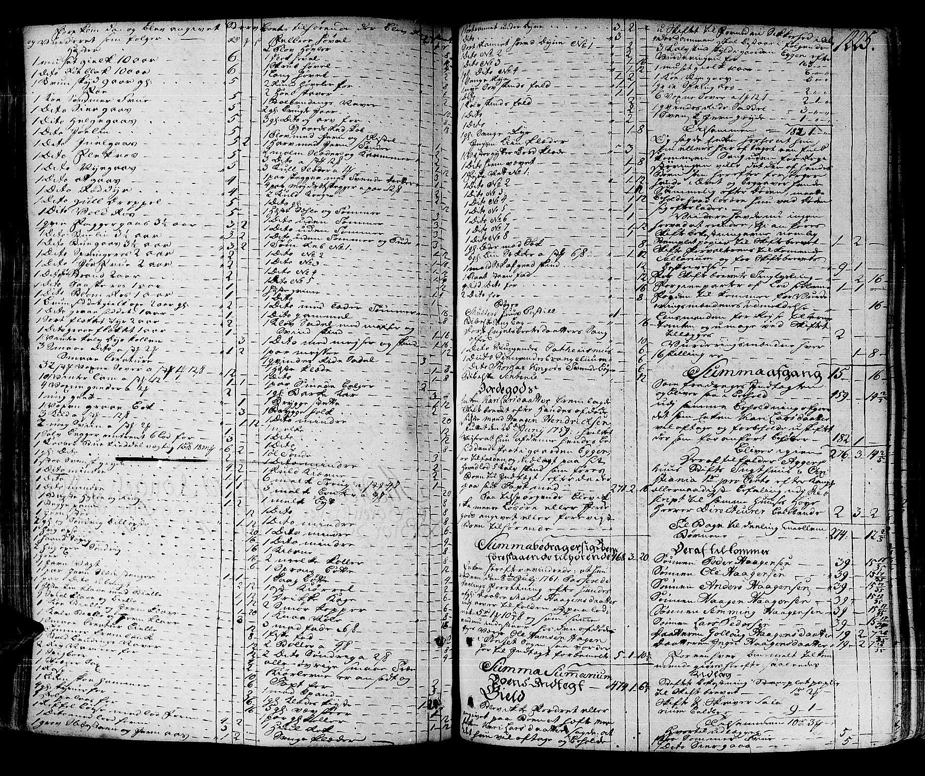 Solør og Østerdalen sorenskriveri, AV/SAH-TING-024/J/Ja/L0012A: Skifteprotokoll, 1757-1764, s. 1224b-1225a