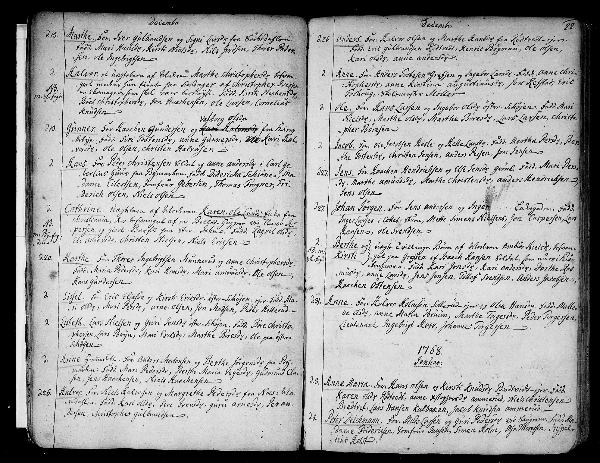 Aker prestekontor kirkebøker, AV/SAO-A-10861/F/L0009: Ministerialbok nr. 9, 1765-1785, s. 22